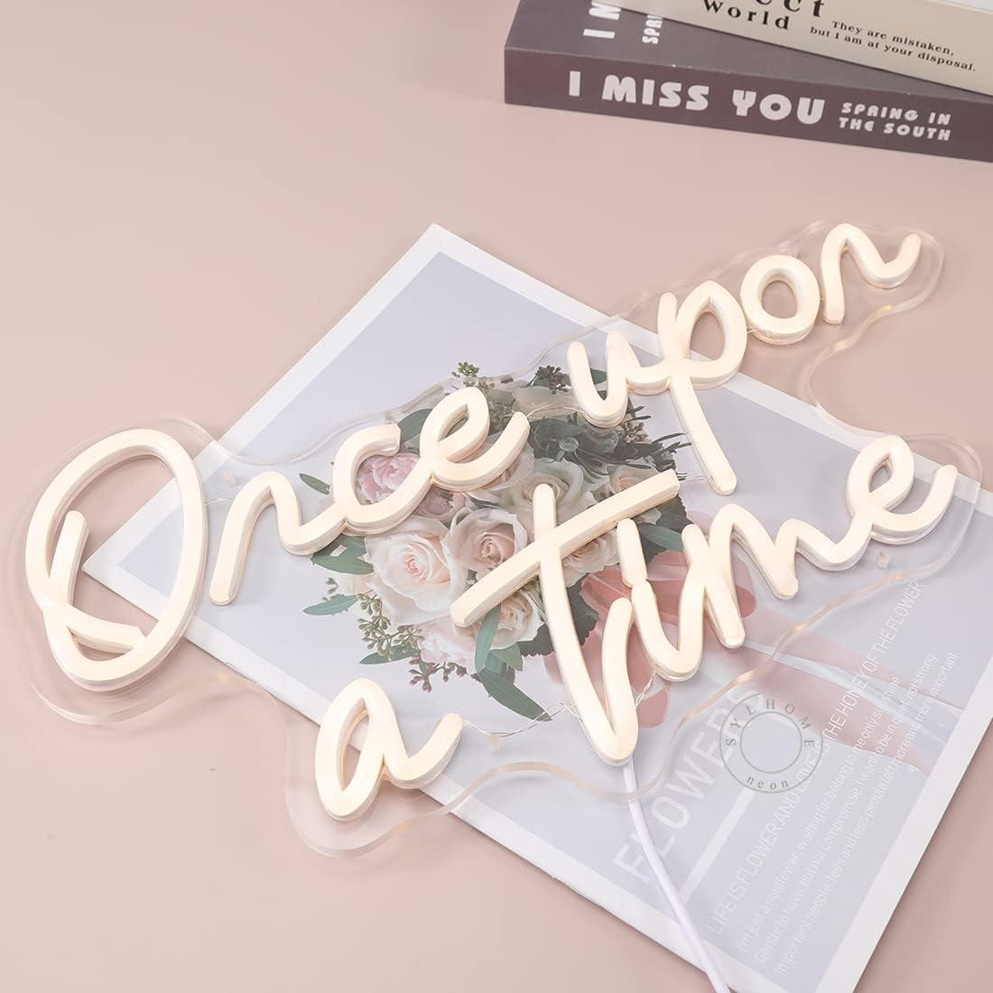 Letrero de Luz LED Neón SYLHOME Érase una Vez 40.1x22.6cm