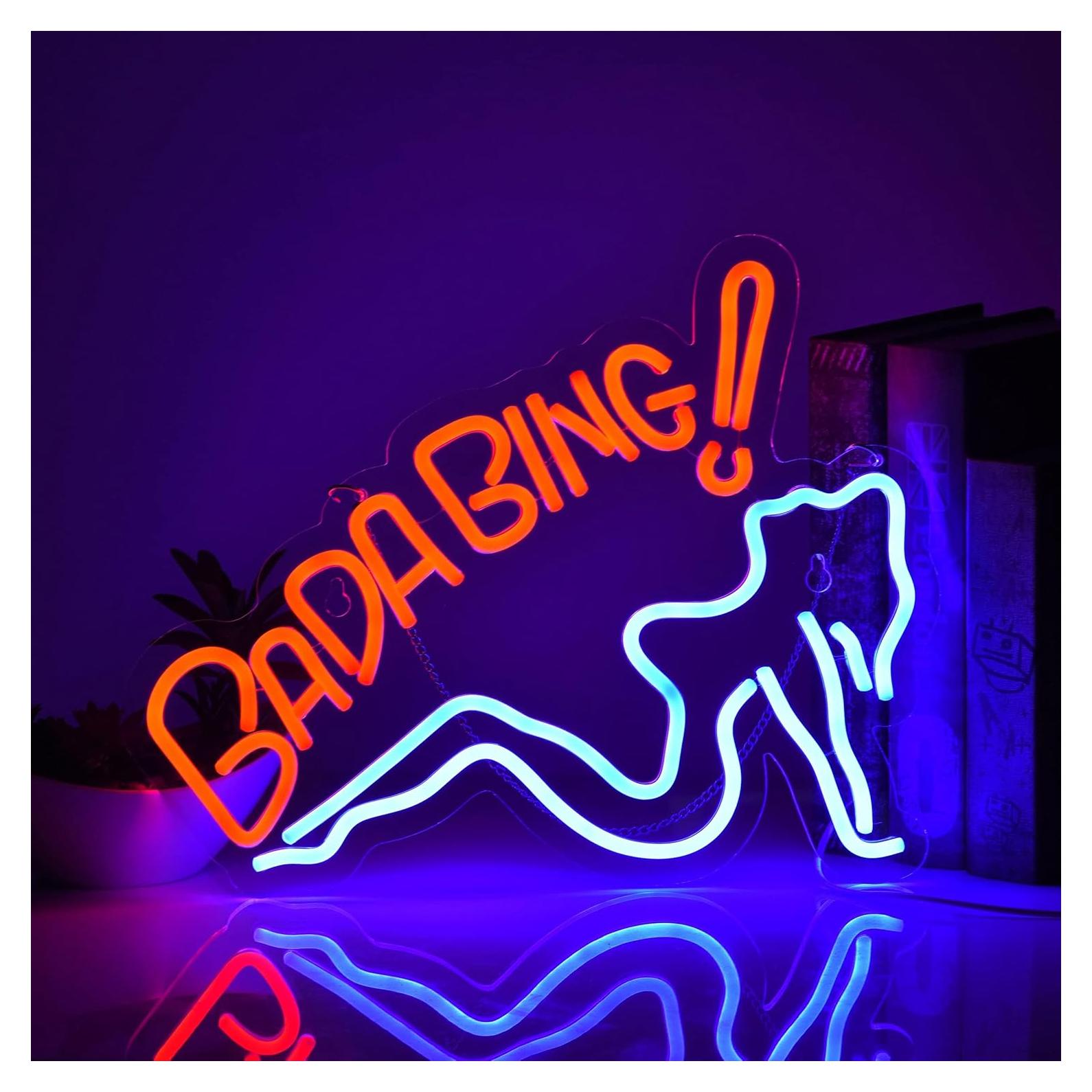 Letrero de Neón Bad Girls ZODZ 43.2x33cm Dimmable USB