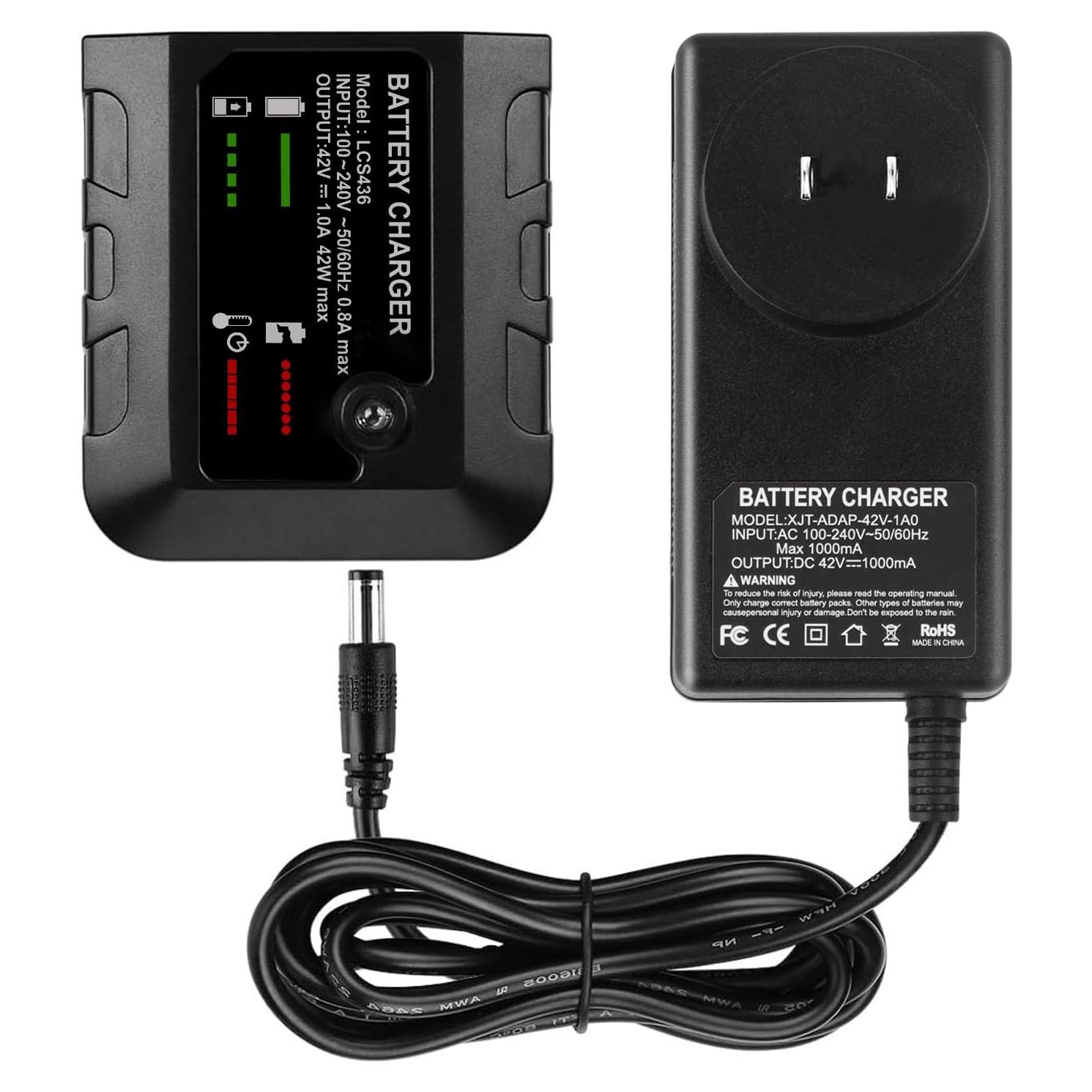 Cargador de Batería 40V Black+Decker LCS36 LCS40 Litio