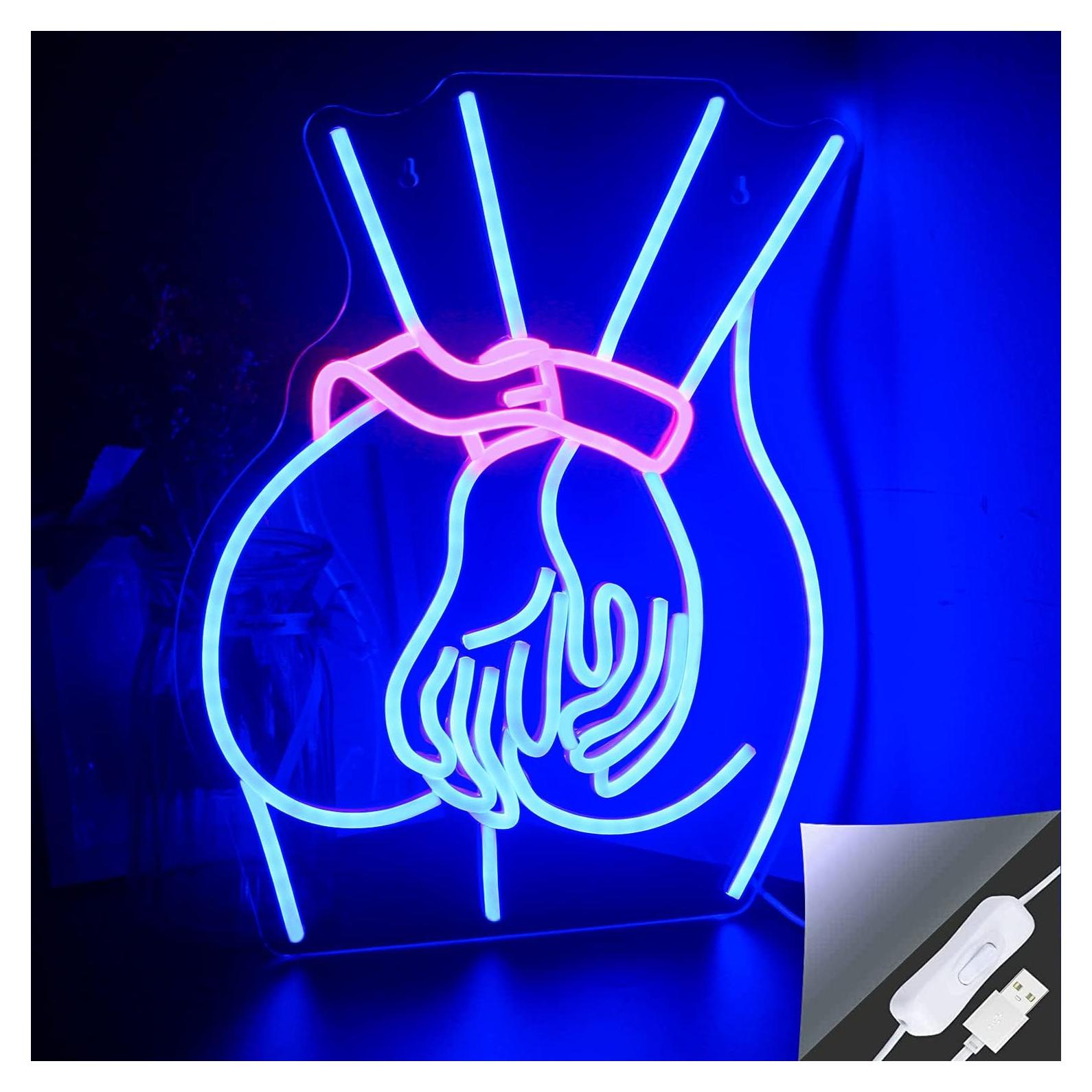 Luz de Neón Looklight Dama LED 43.3x32.8cm Decoración