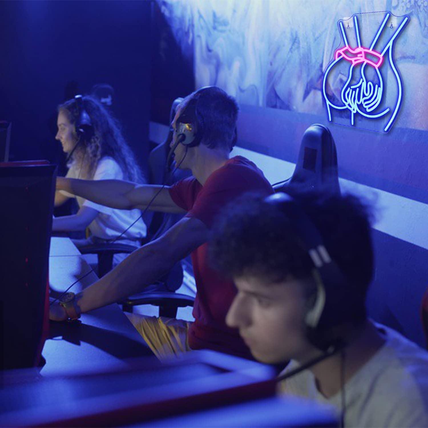 Luz de Neón Looklight Dama LED 43.3x32.8cm Decoración