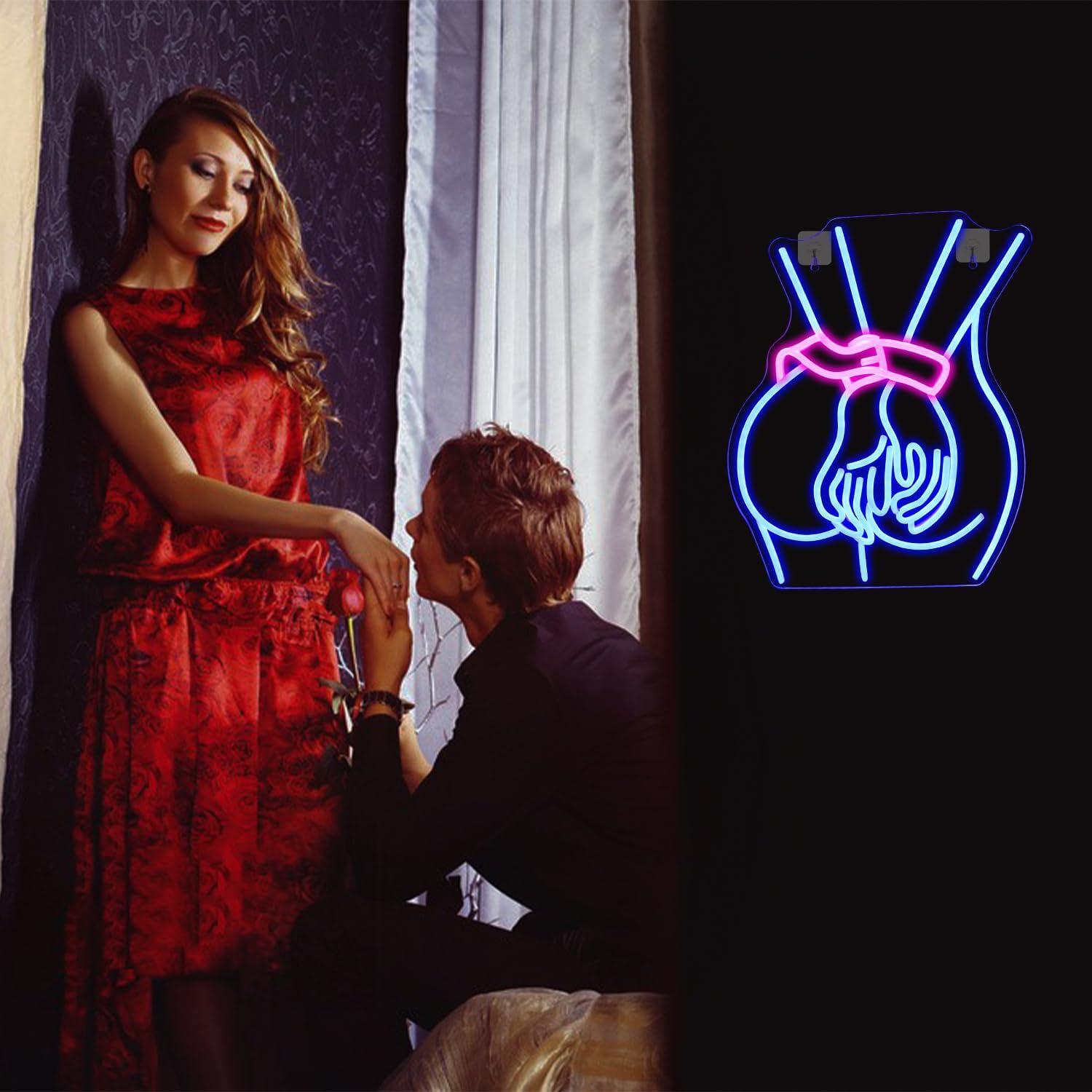 Luz de Neón Looklight Dama LED 43.3x32.8cm Decoración