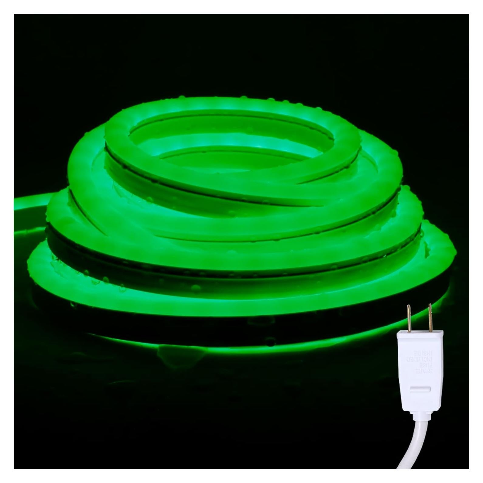 Luz de Tira Neón LED Verde 10m Areful Impermeable 1200 LEDs