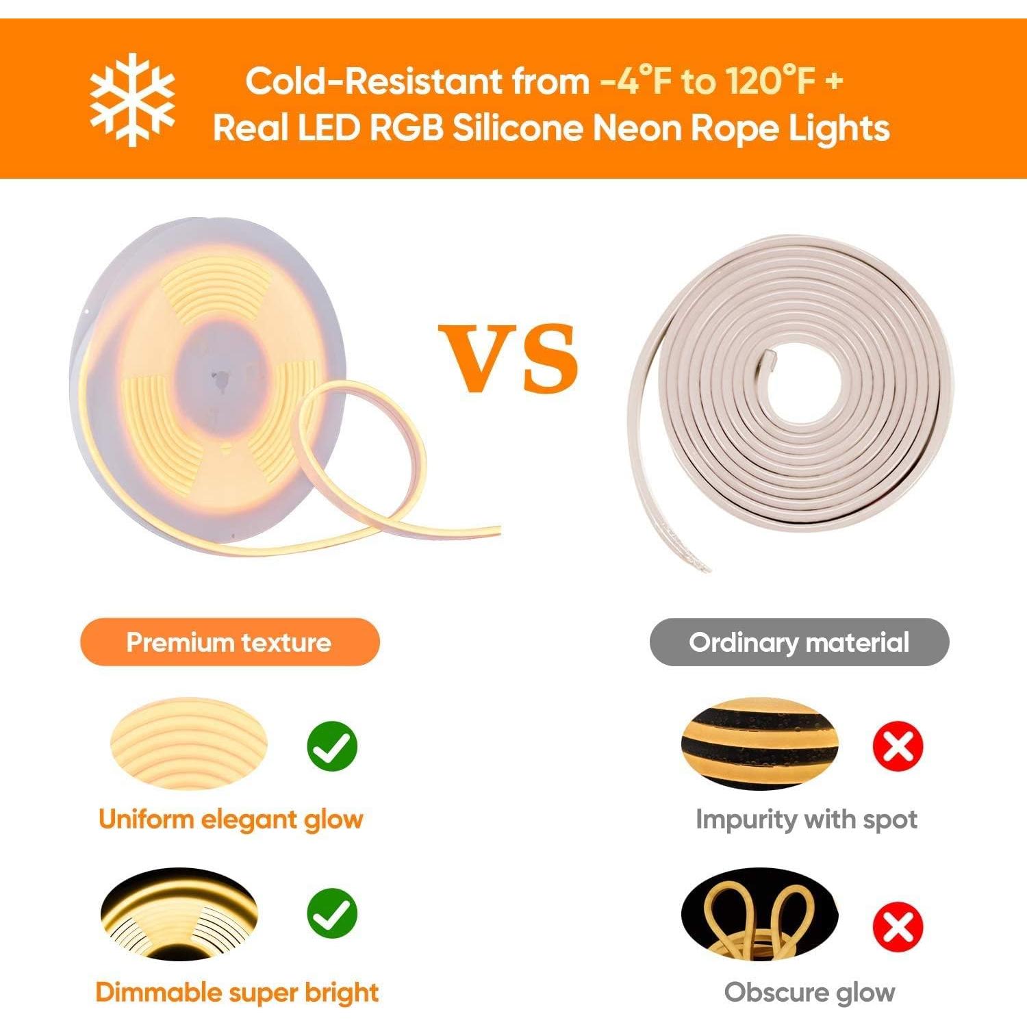 Tira LED Neon RGB 5m Shine Decor Control Remoto Dimmable