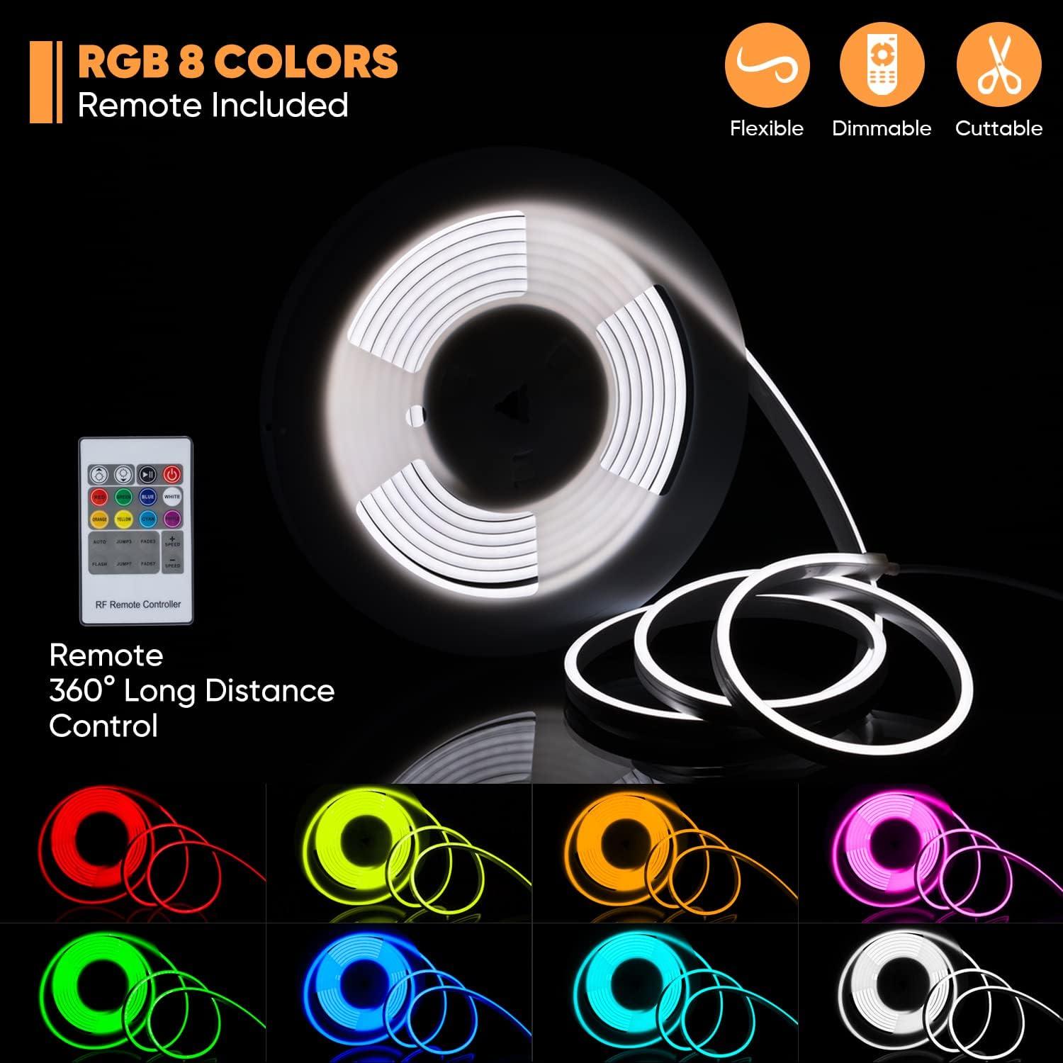 Tira LED Neon RGB 5m Shine Decor Control Remoto Dimmable