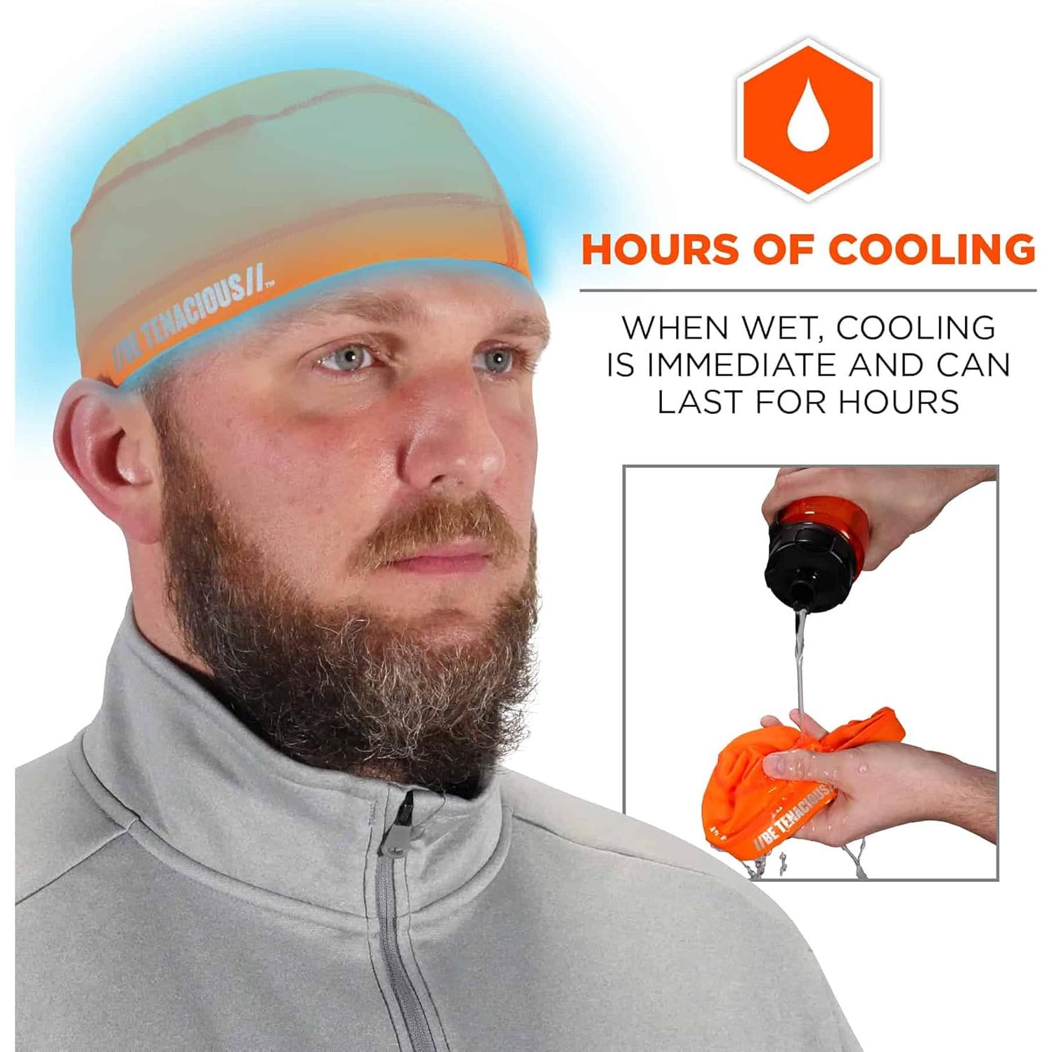Gorro Refrigerante Ergodyne Chill Its 6632 UPF 50 Naranja