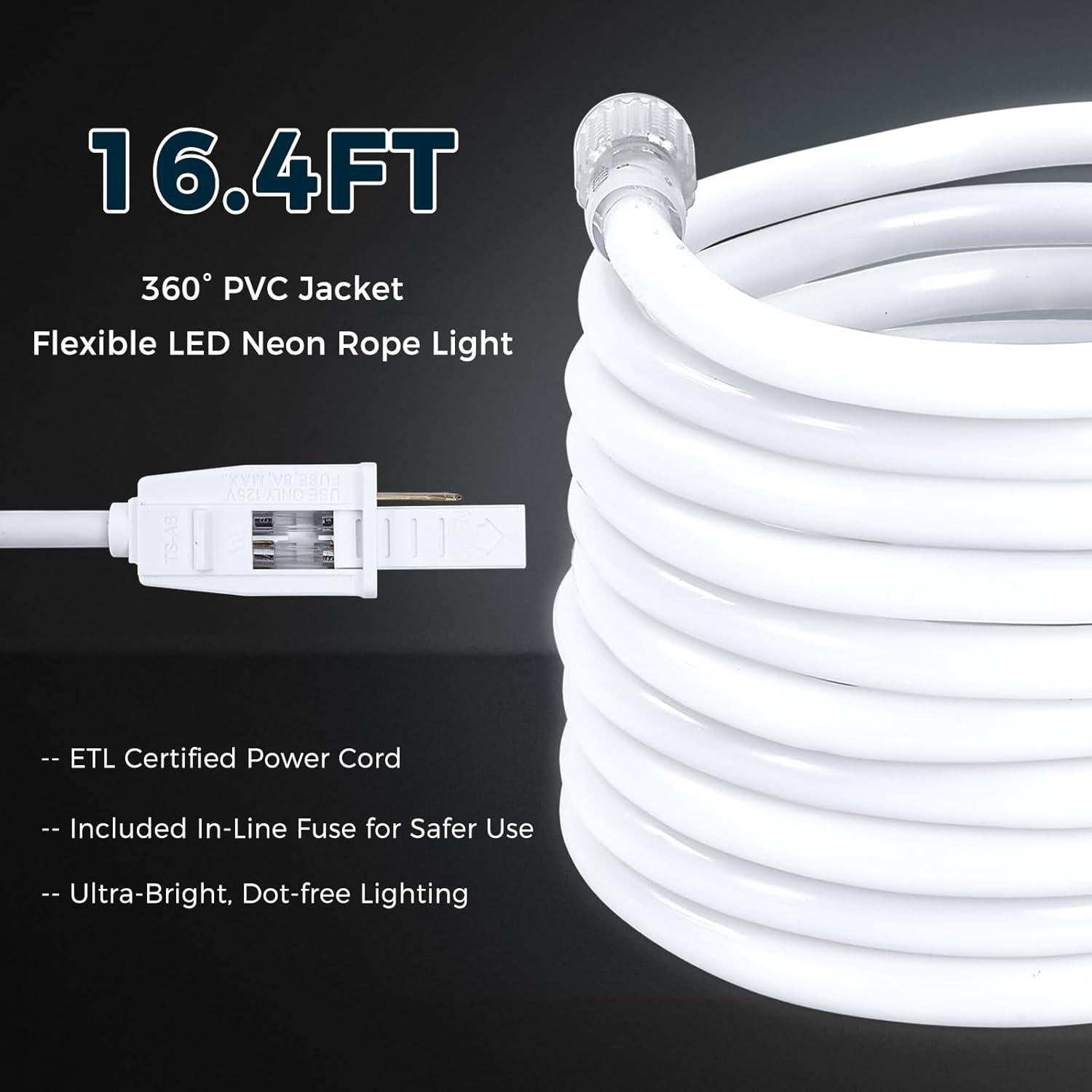 Luz de Cuerda LED BrightLux 5m 6000K Conectable Interior/Exterior