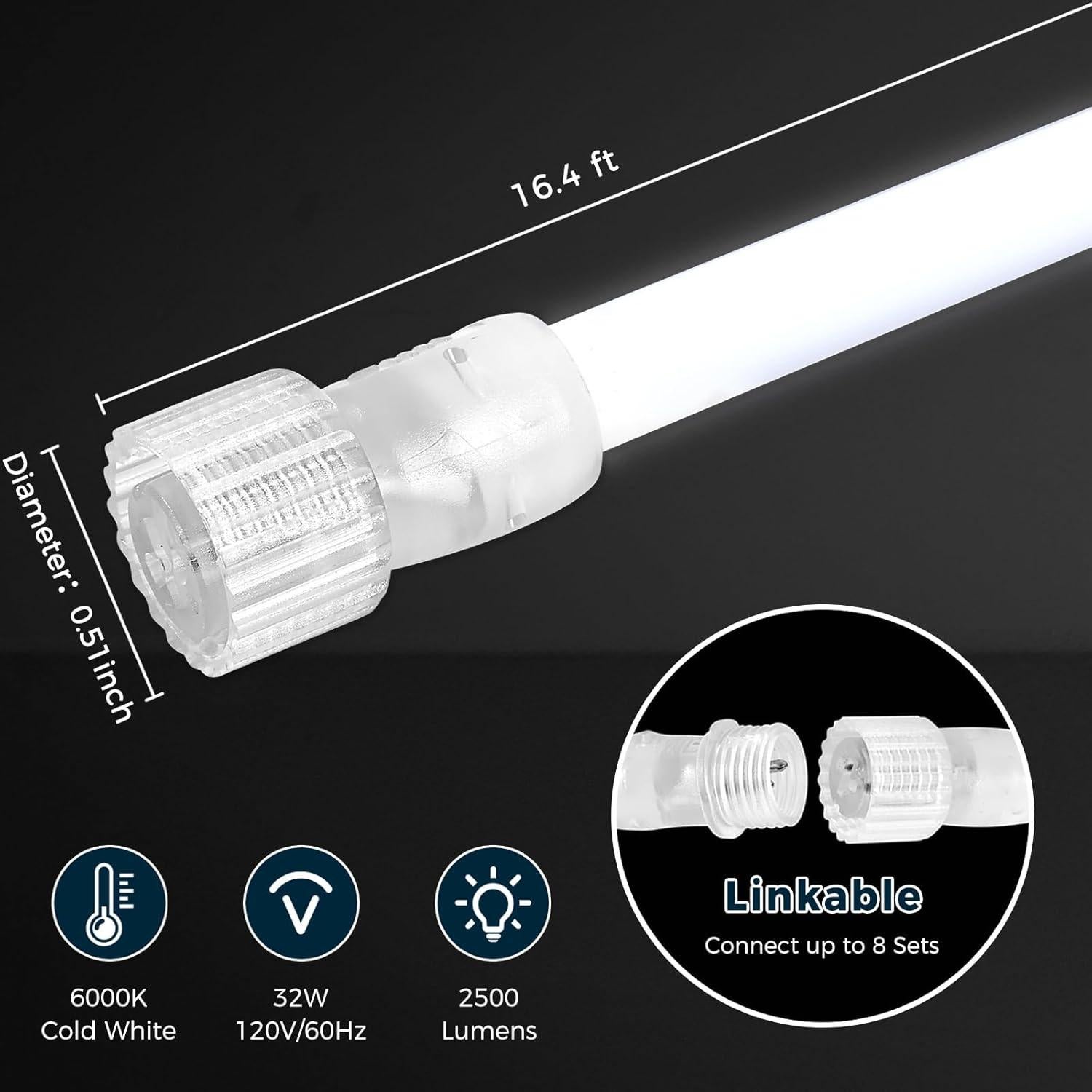 Luz de Cuerda LED BrightLux 5m 6000K Conectable Interior/Exterior