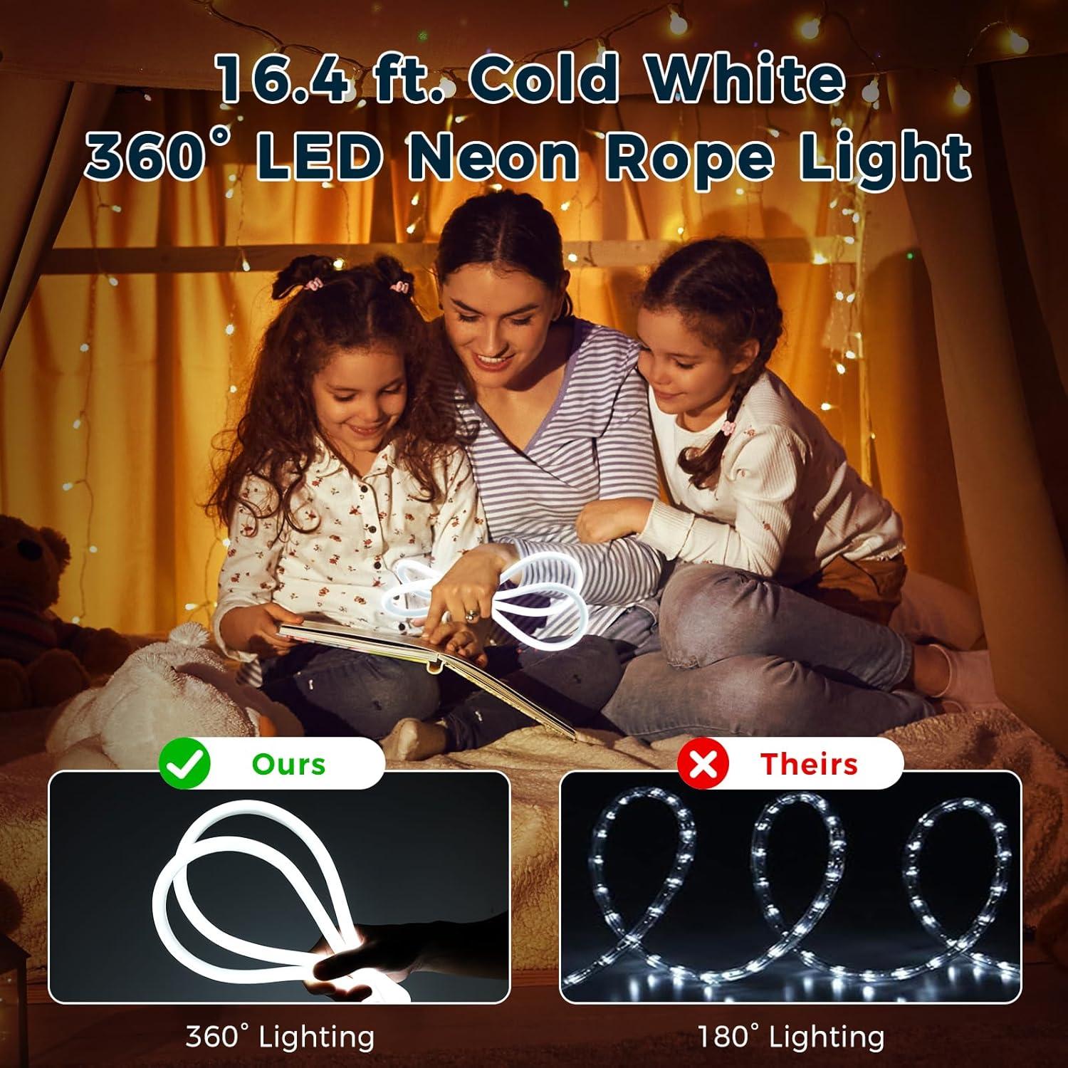 Luz de Cuerda LED BrightLux 5m 6000K Conectable Interior/Exterior