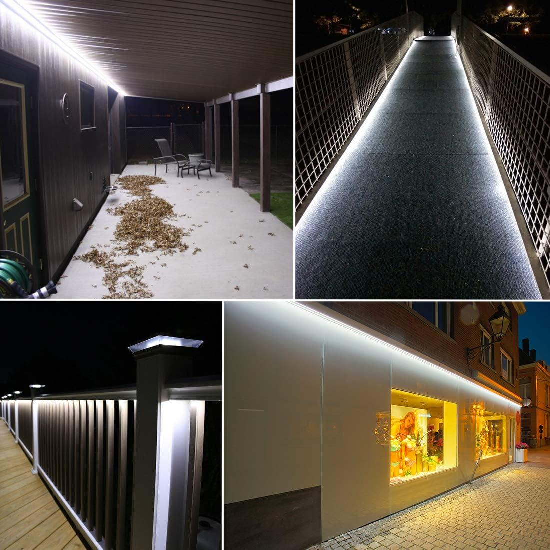 Luces de Cuerda LED Neón 15m GuoTonG Blancas Impermeables