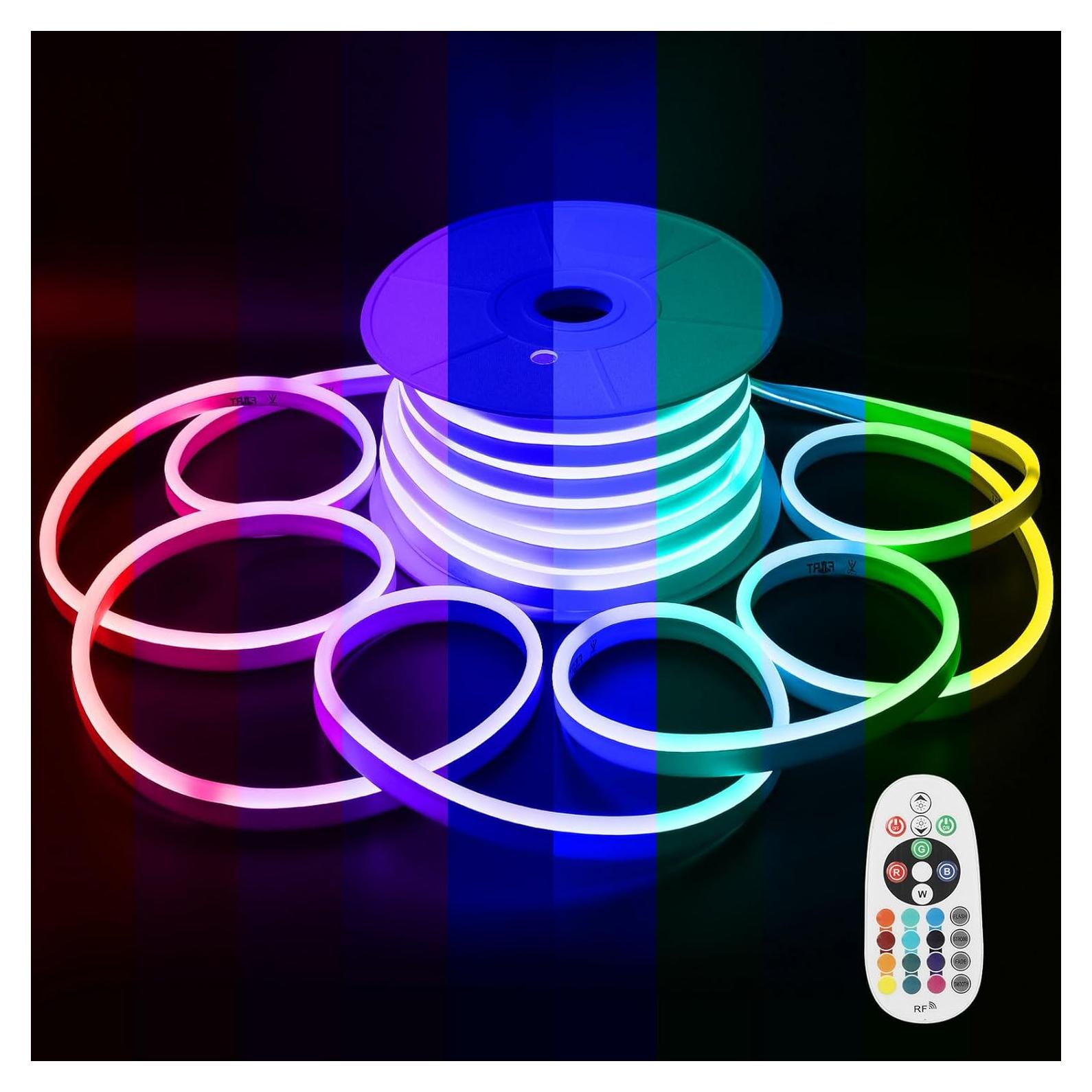Luces de tira LED RGB FORT 10m IP66 impermeables con control remoto