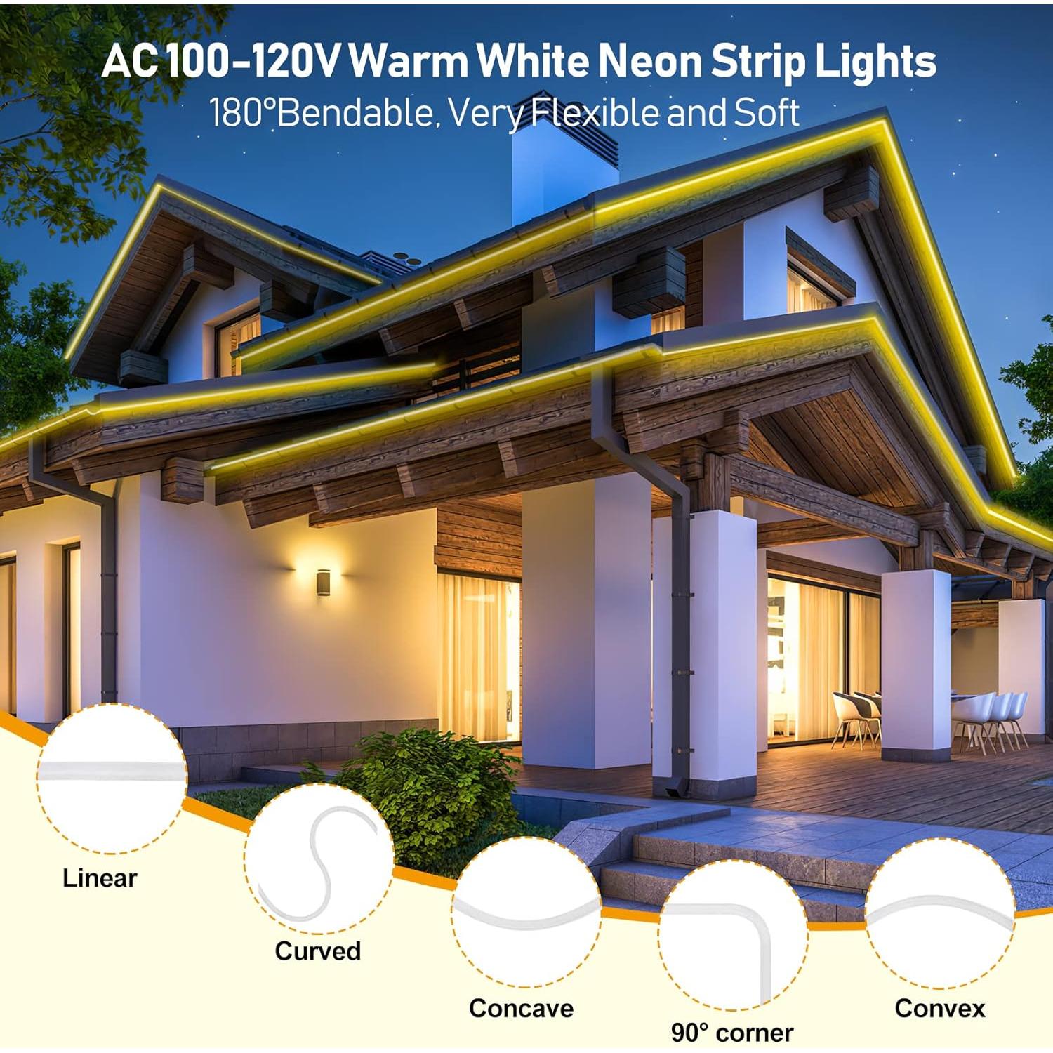 Luces de tira LED RGB FORT 10m IP66 impermeables con control remoto