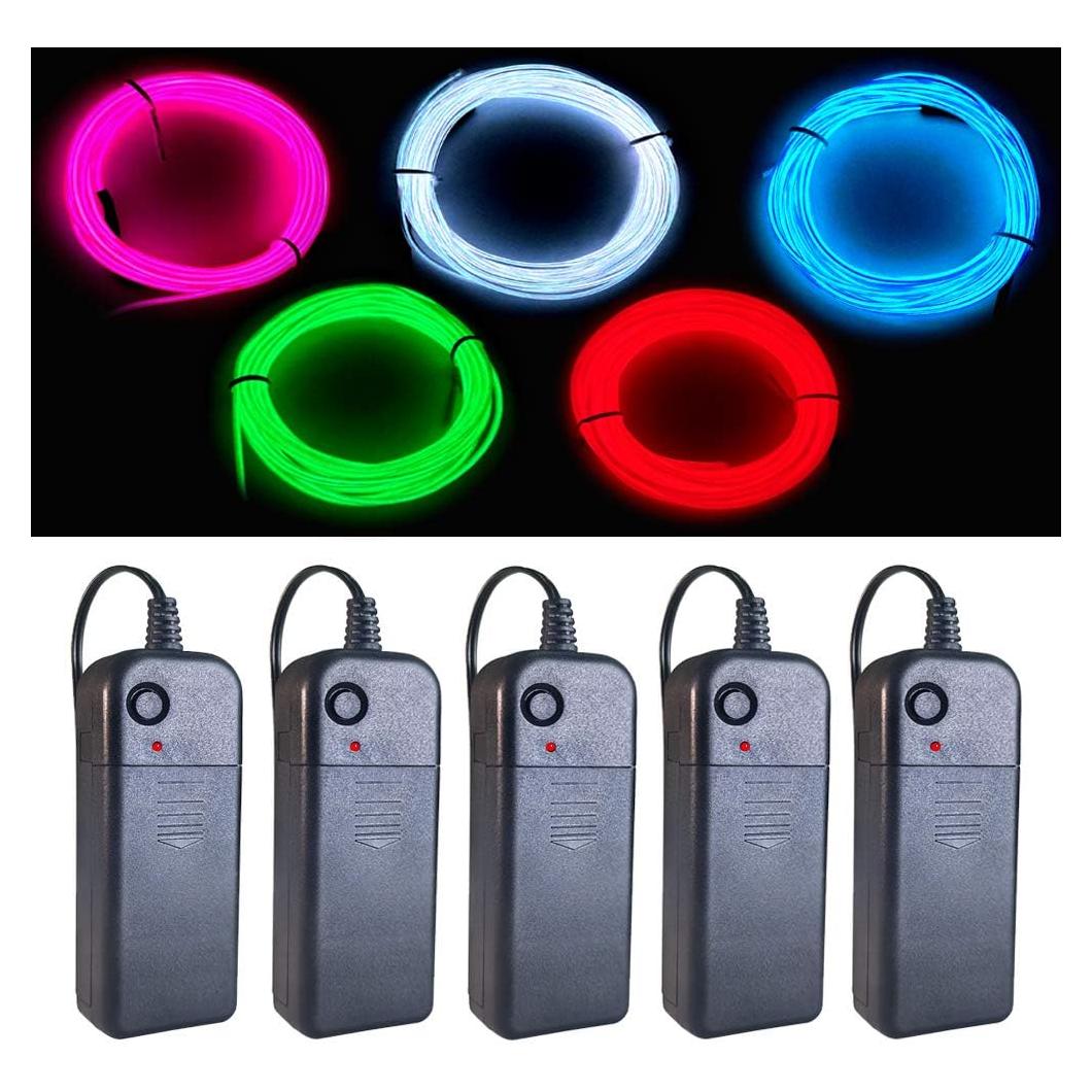 Hilo Electroluminiscente MaxLax 2.74m con Batería - 5 Colores