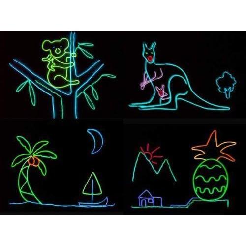 Paquete de 7 luces de neón JYtrend 2.7m colores variados