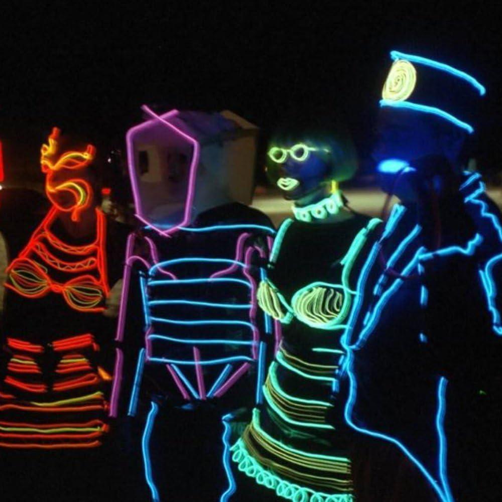 Paquete de 7 luces de neón JYtrend 2.7m colores variados