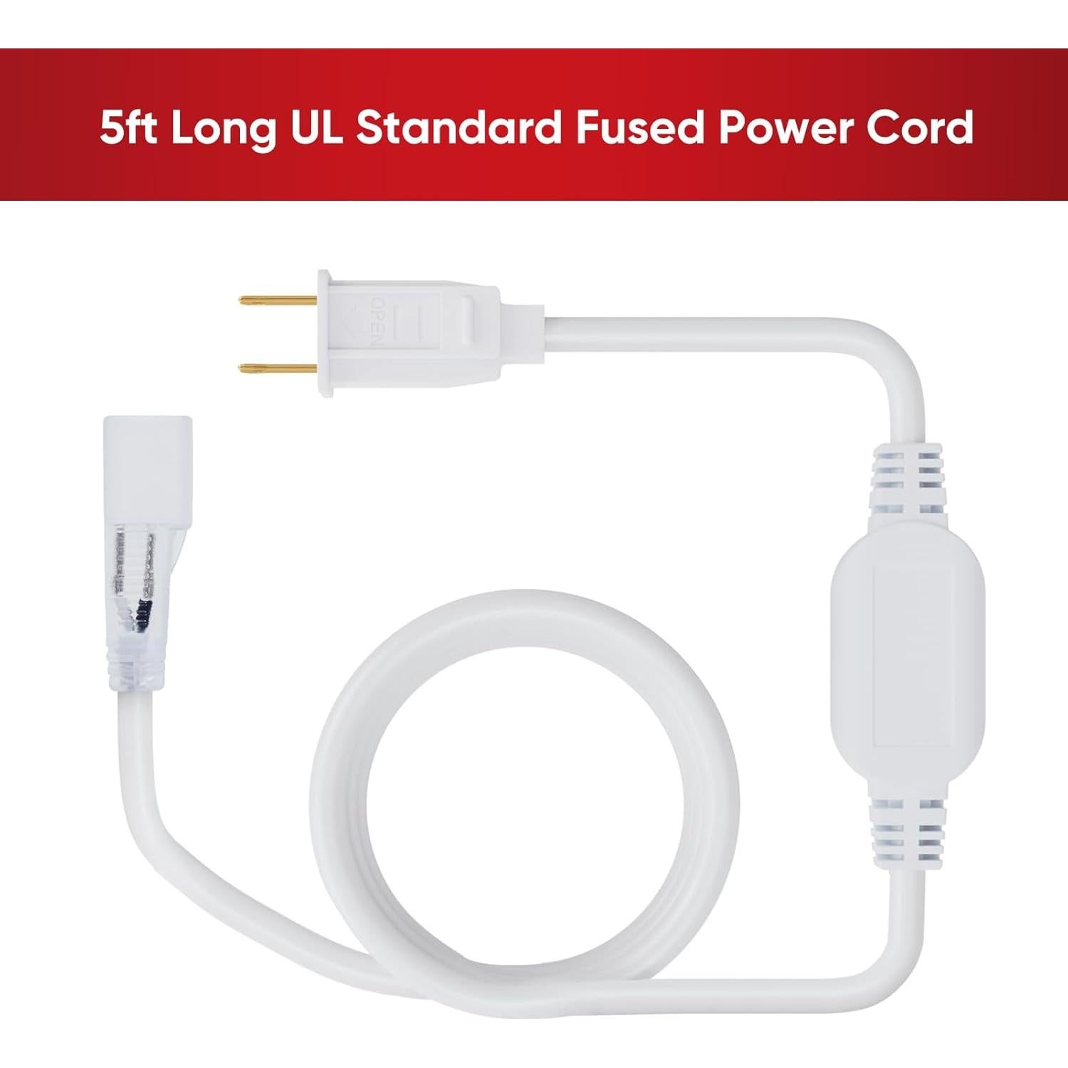 Paquete de 3 Cables de Alimentación Shine Decor 1.52m 110V