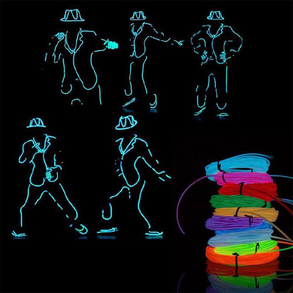 Luz de Alambre EL 5m Naranja - Tira de Luces Brillantes