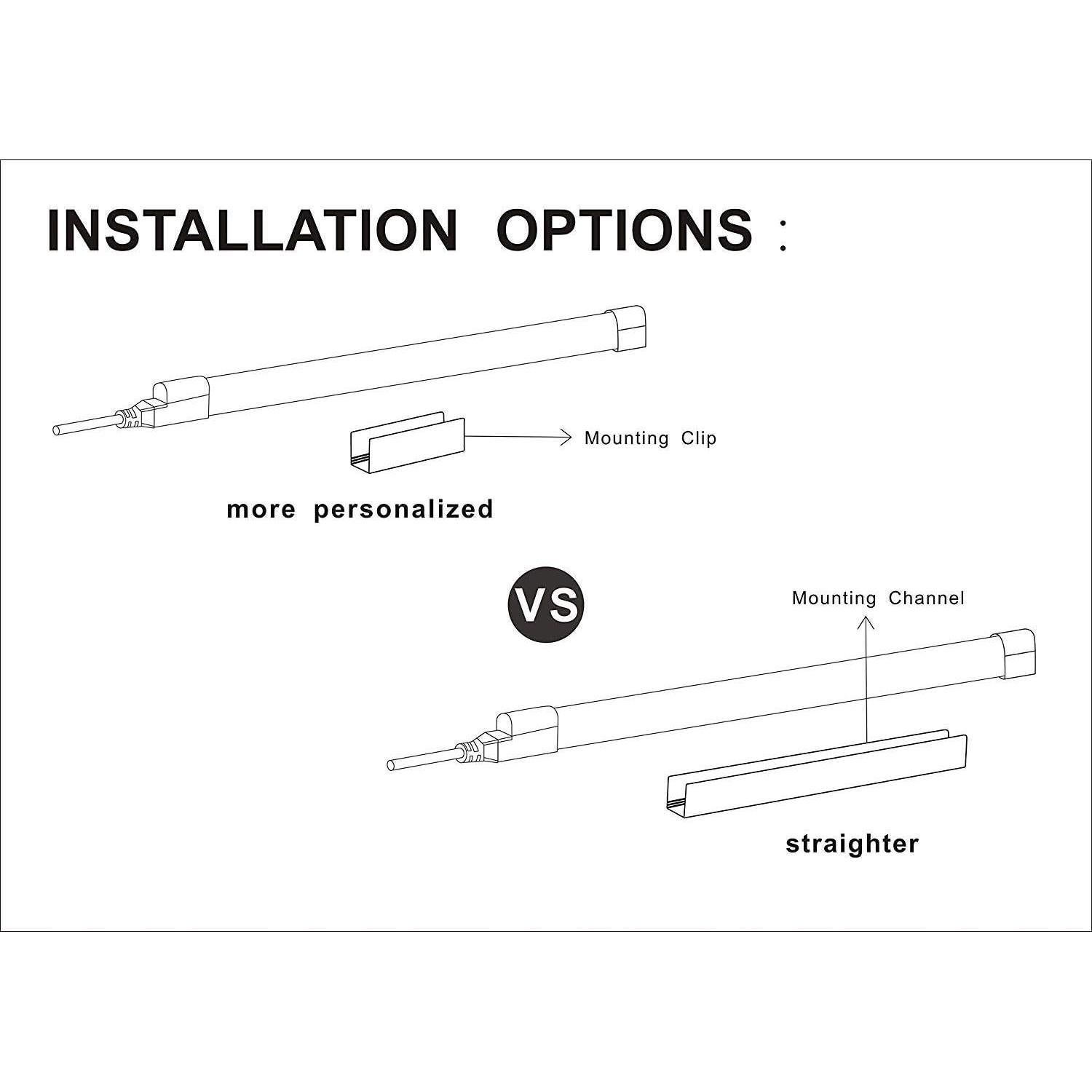 Soporte de Aluminio Shine Decor 1M para Luces Neón 8x16mm y 7x14.5mm