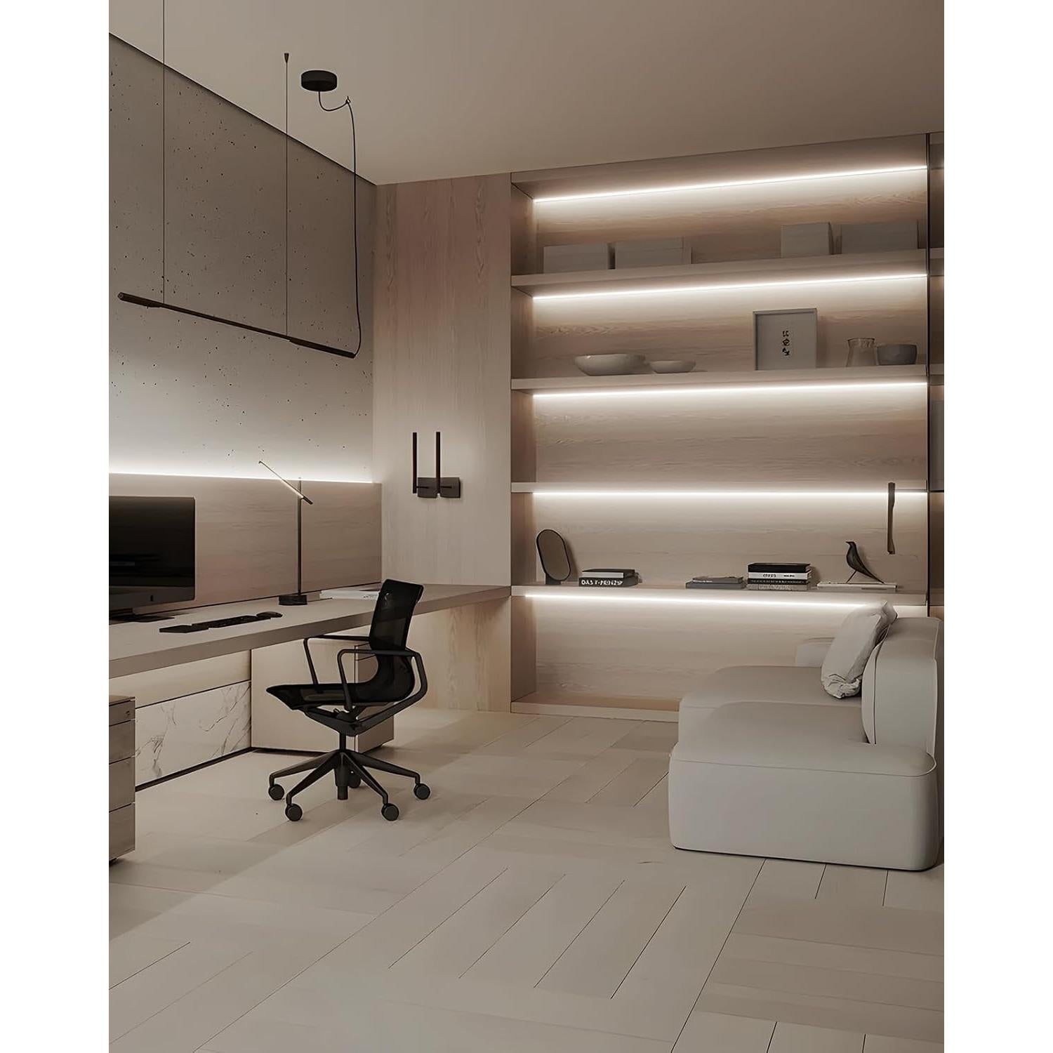 Soporte de Aluminio Shine Decor 1M para Luces Neón 8x16mm y 7x14.5mm