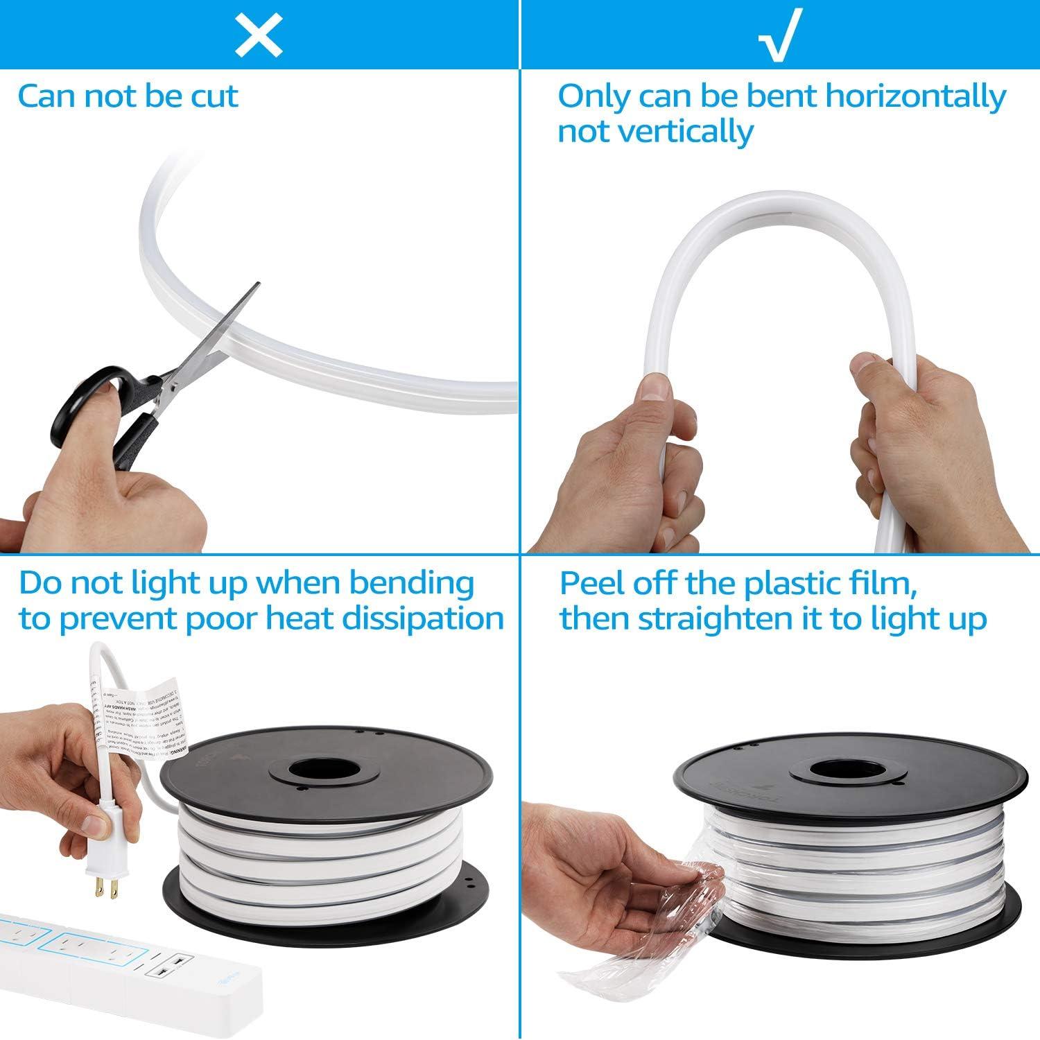 Luces LED de Cuerda TORCHSTAR 15.24m Ámbar IP67 Conectables