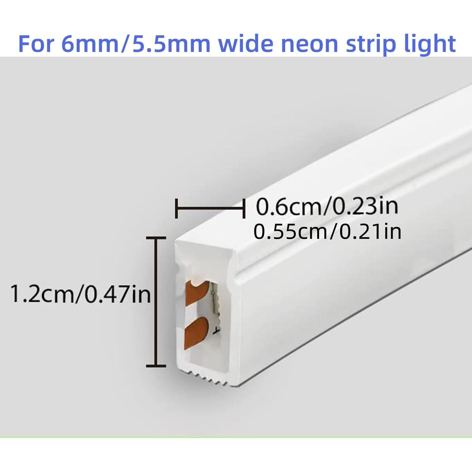 Soportes de Montaje para Luces de Neón Meevt 100PCS 6mm