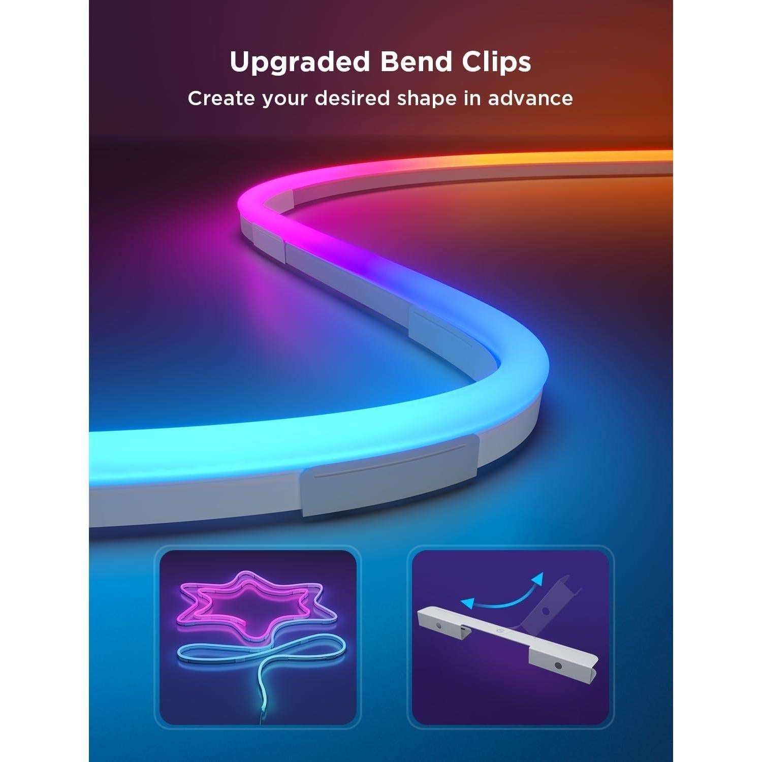 Soportes de Montaje Govee para Luces Neón RGBIC - 20 Piezas