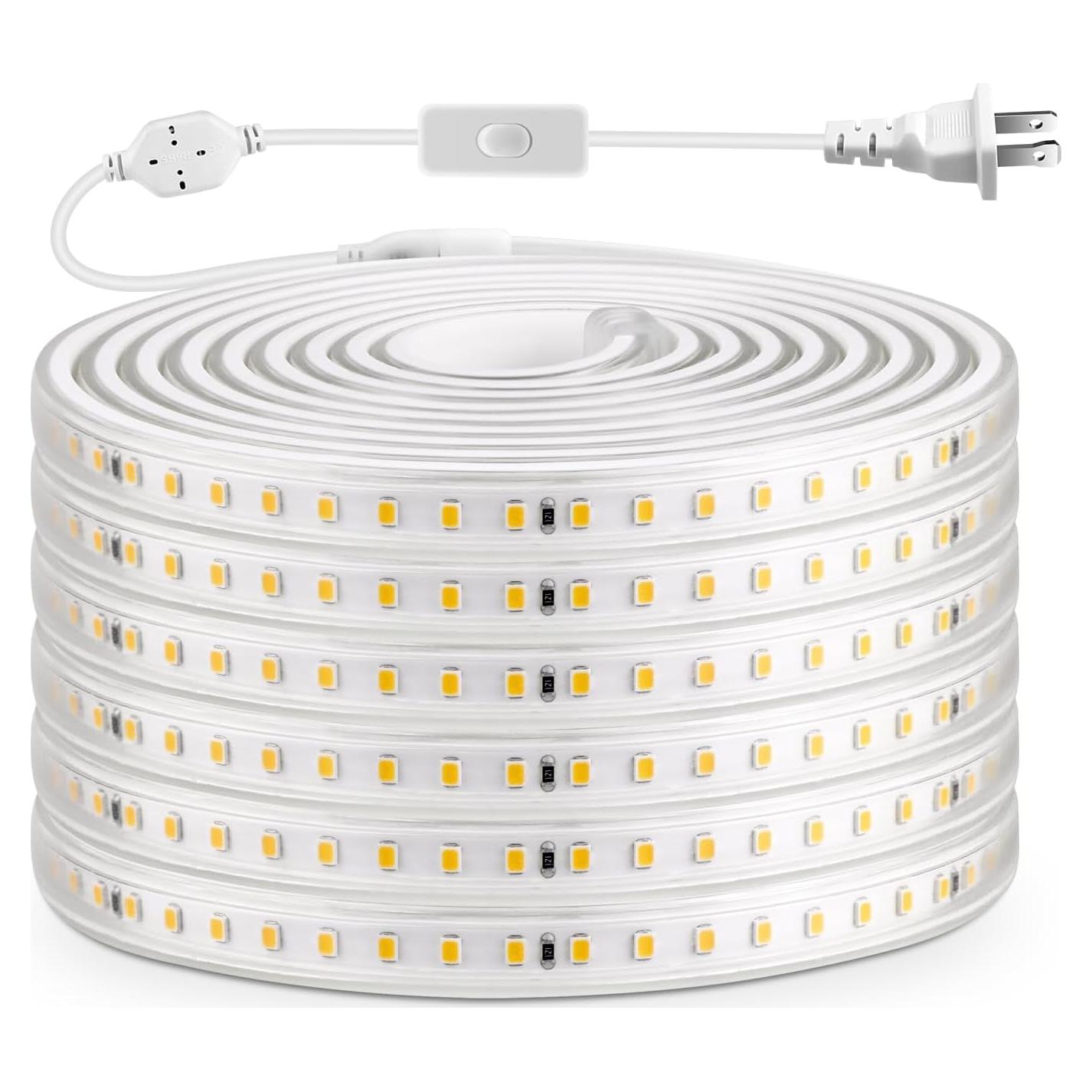 Tira LED exterior AIMENGTE 10m 1200 LEDs 4000K IP65