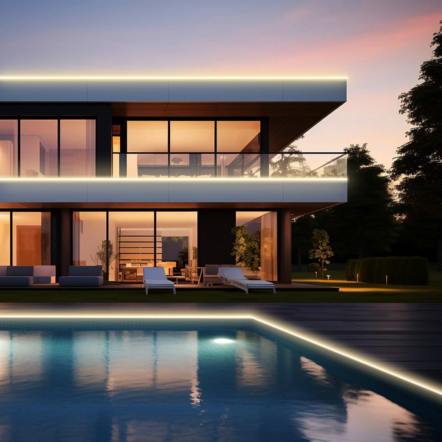 Tira LED exterior AIMENGTE 10m 1200 LEDs 4000K IP65