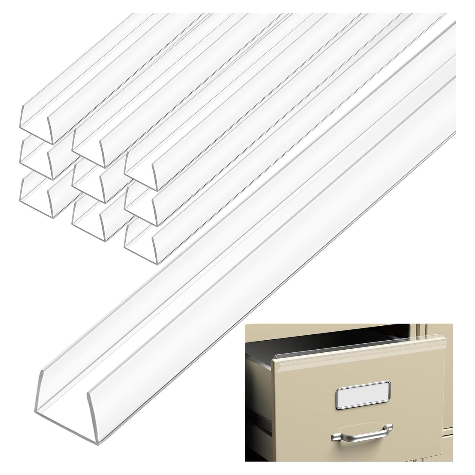 24 Piezas Soporte de Montaje Luz LED PVC Claro 1.01m