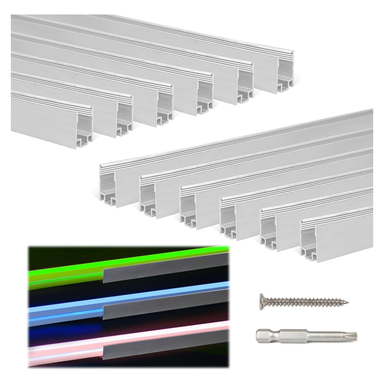 Canal de Luces de Cuerda Muzata U123 12Pack Aluminio 41.91cm