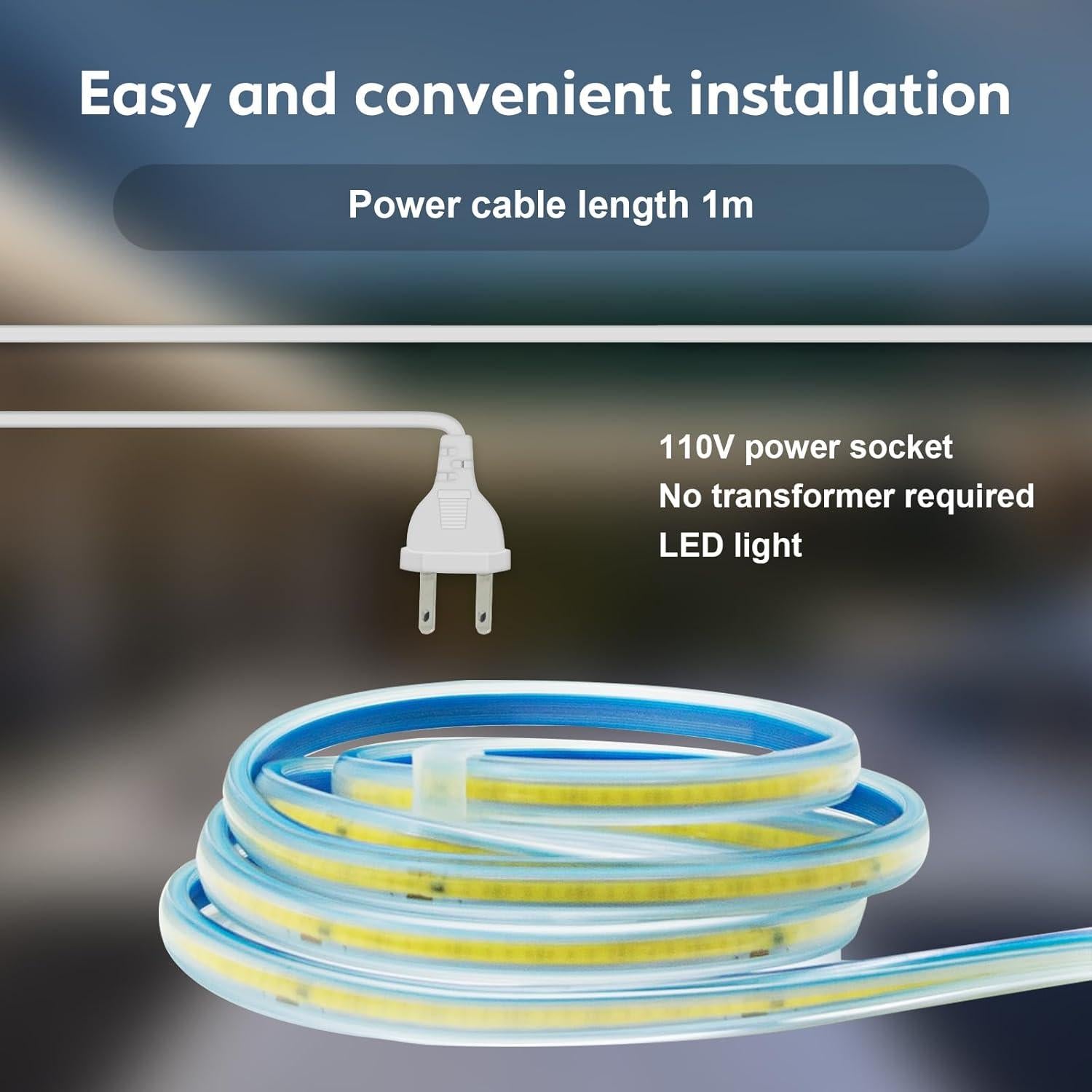 Tira LED 2 Metros PCNINGLED 6000K IP67 Blanco Frío