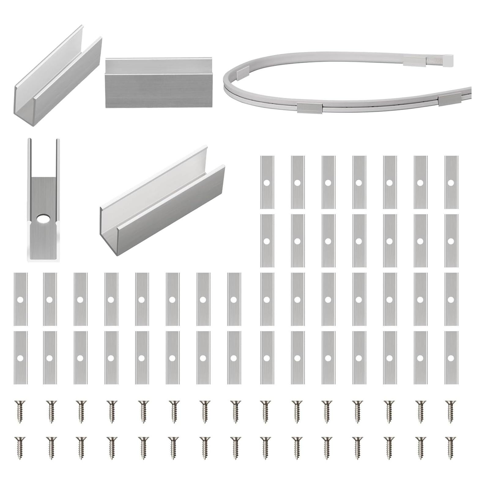 Kit de Soportes para Luces de Neón OWOFYDR 60 Clips y Tornillos