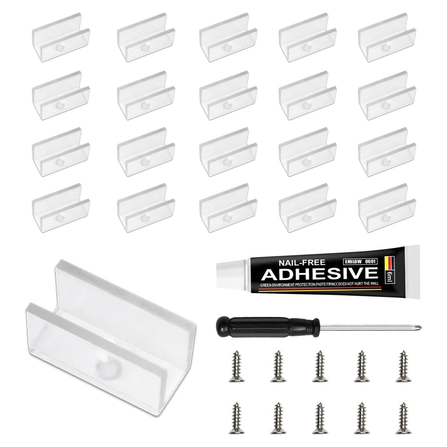 Soportes de Montaje MOLIONS para Luces de Neón 8mm - 50 Clips