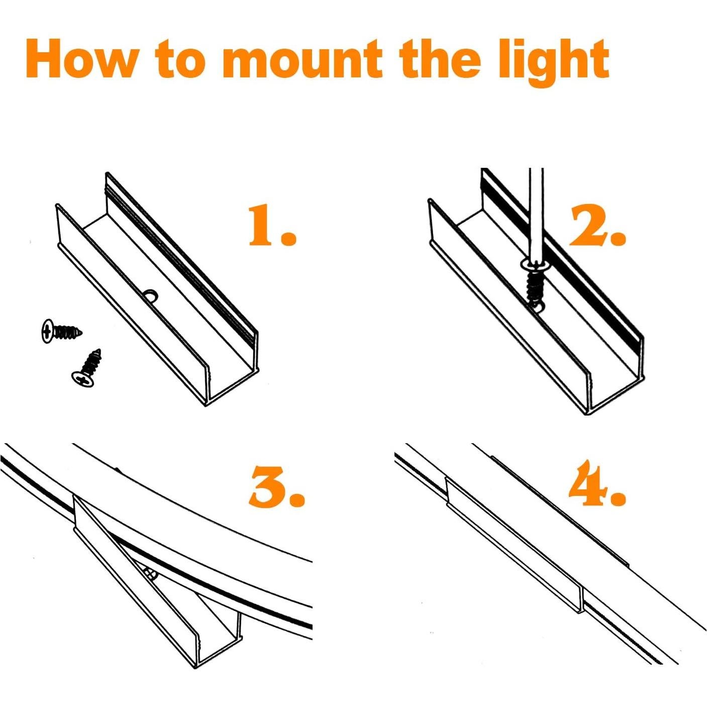 Clip de Montaje de Aluminio Shine Decor 20pcs para Luces LED