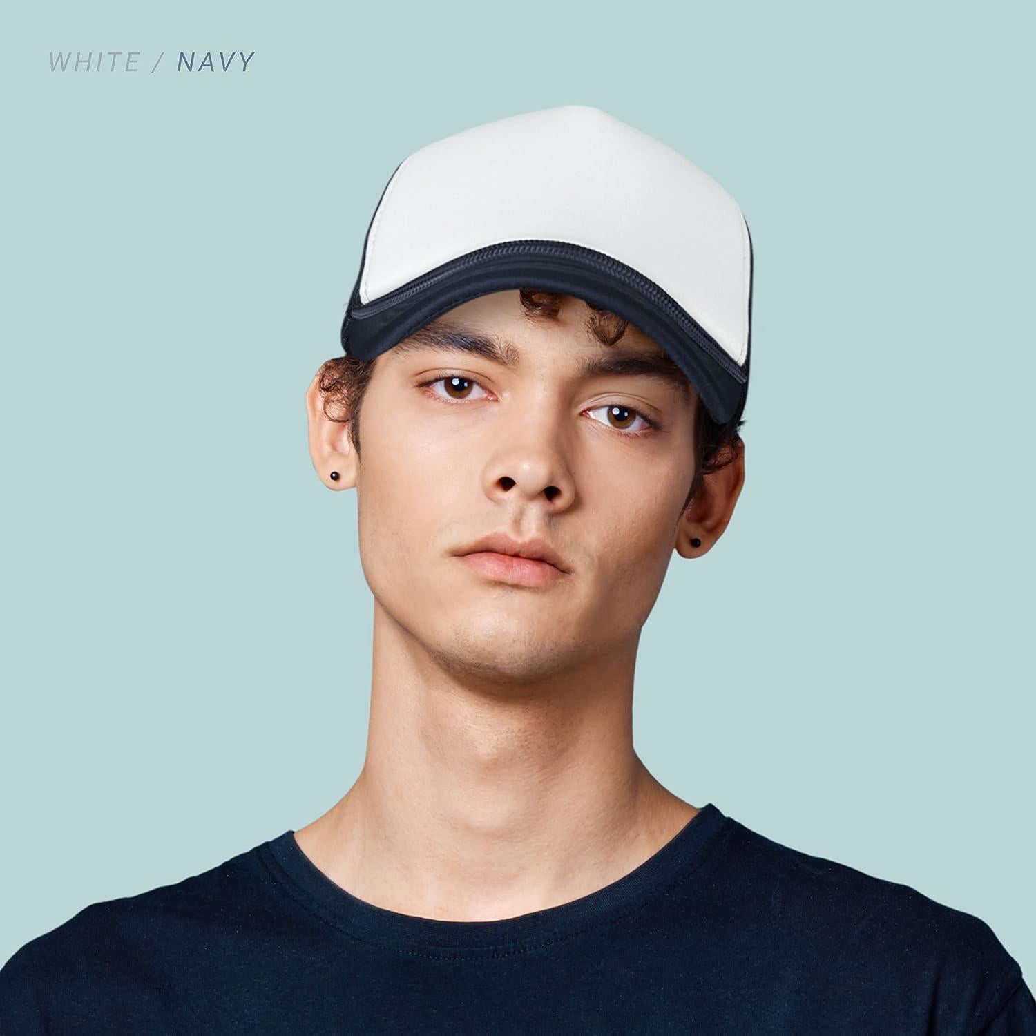 Gorra Trucker de Espuma Clásica ChoKoLids Blanca Unisex