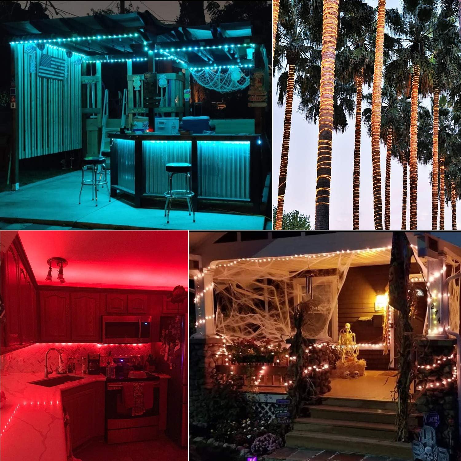 Luces de Cuerda LED Minetom 10.06 m Cambian de Color IP65