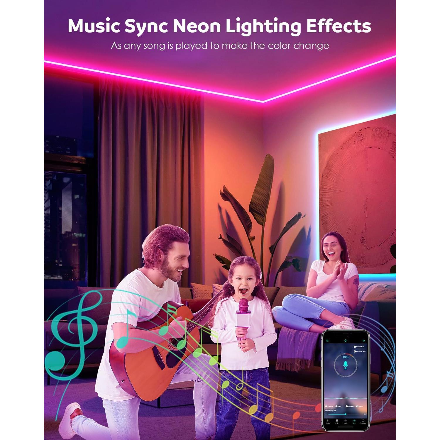 Tira LED Neón RGB 24V 18M A Prueba de Agua con Control Remoto