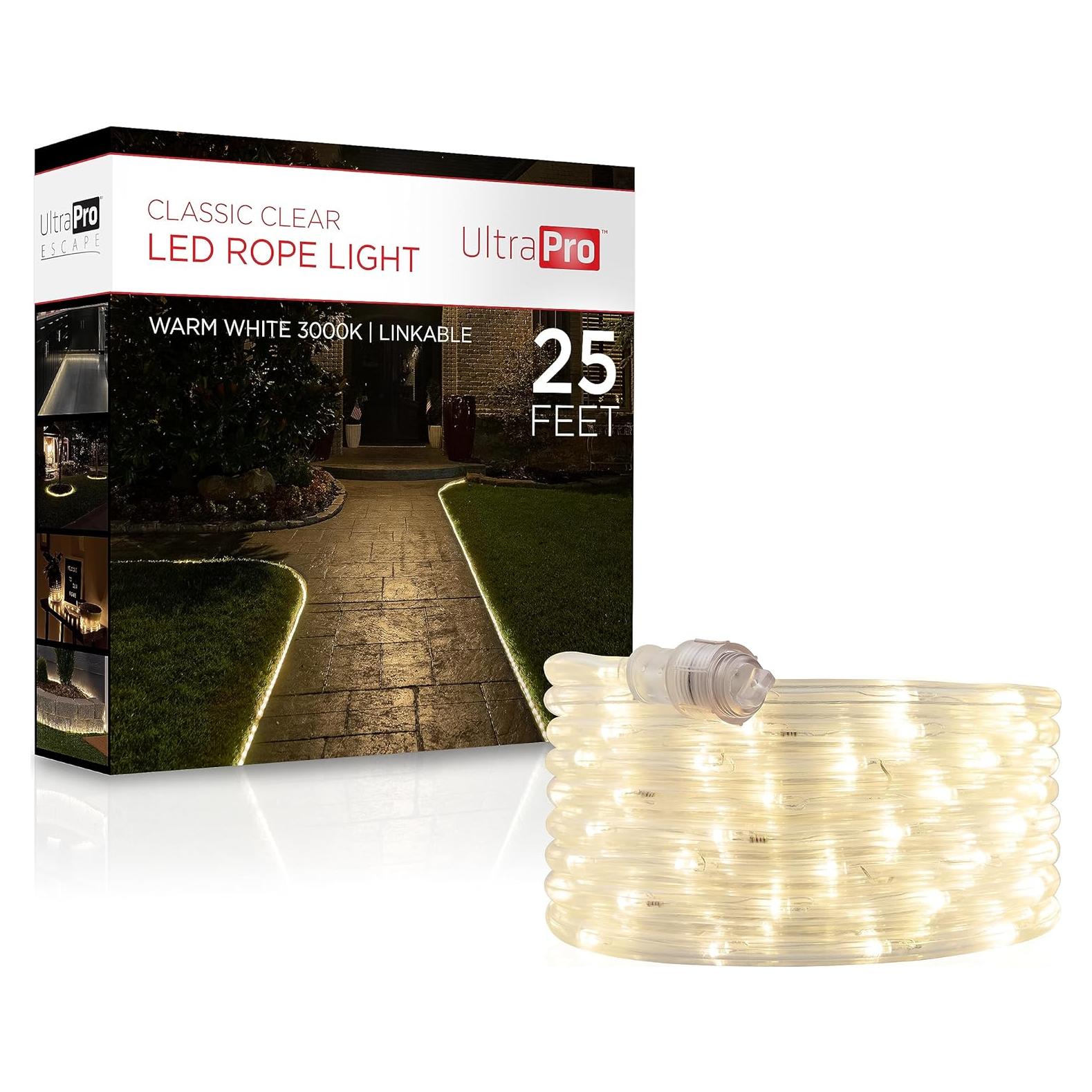 Luces de Cuerda LED UltraPro 7.62m Blanca Cálida 3000K