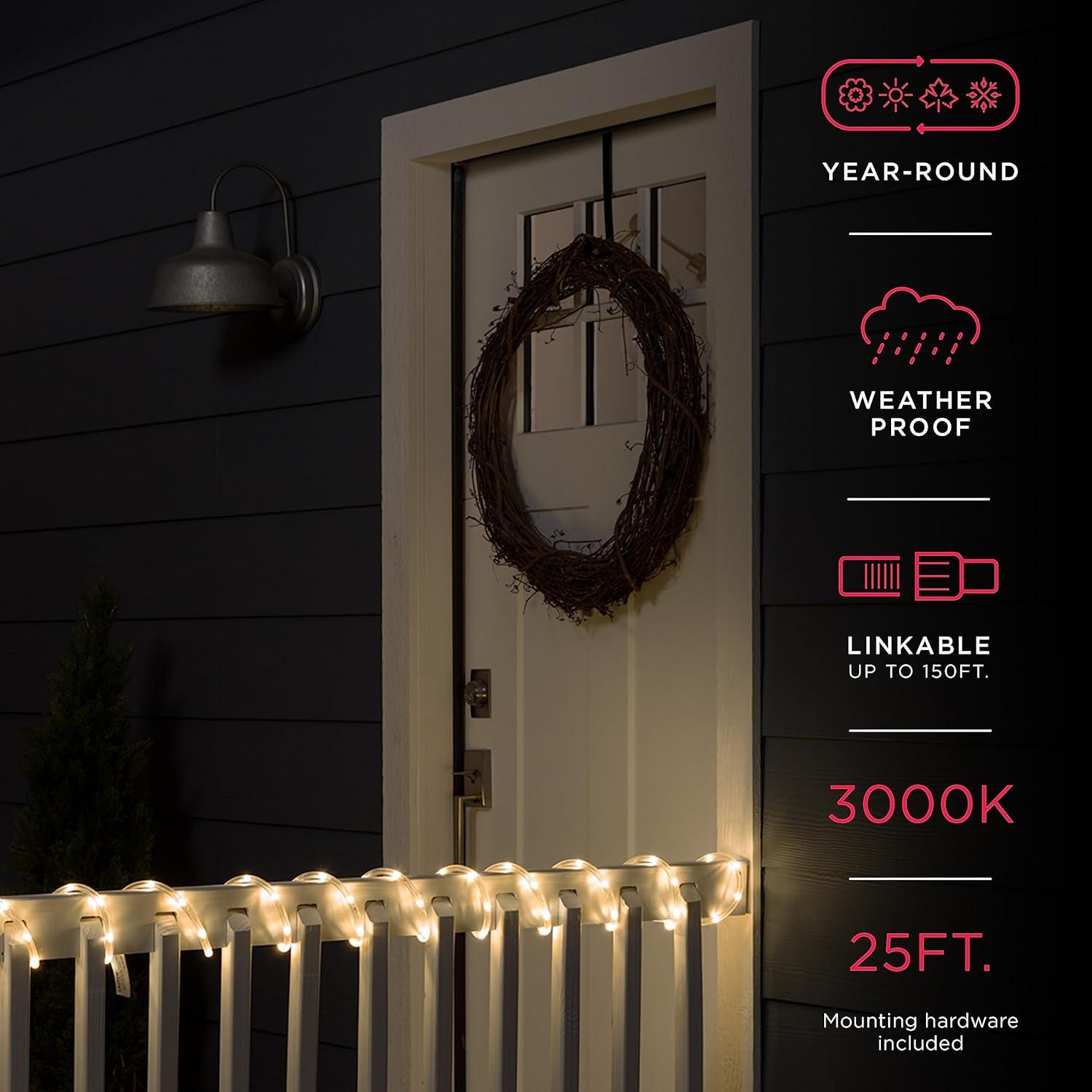 Luces de Cuerda LED UltraPro 7.62m Blanca Cálida 3000K