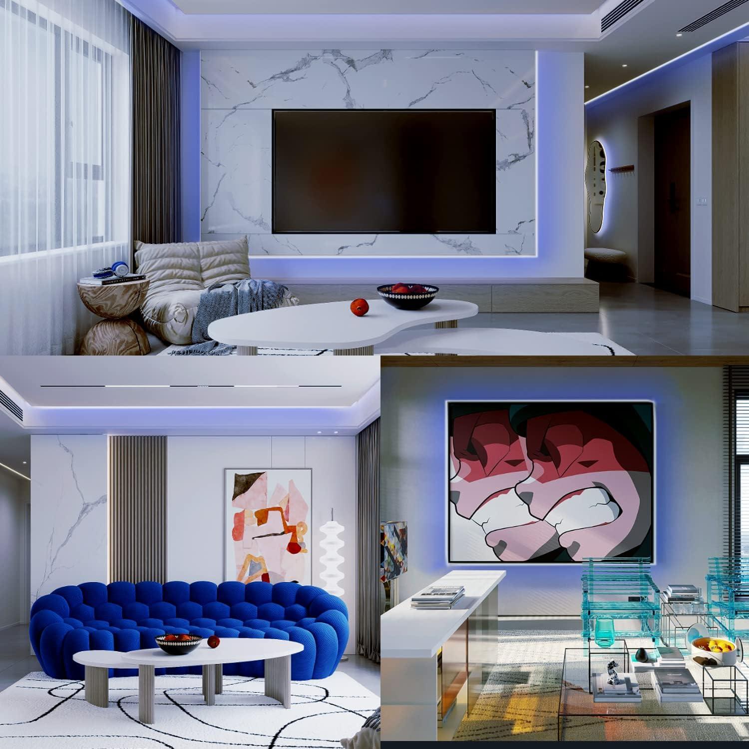 Luces de Cuerda de Neón 3m 110V LED Azul Impermeable