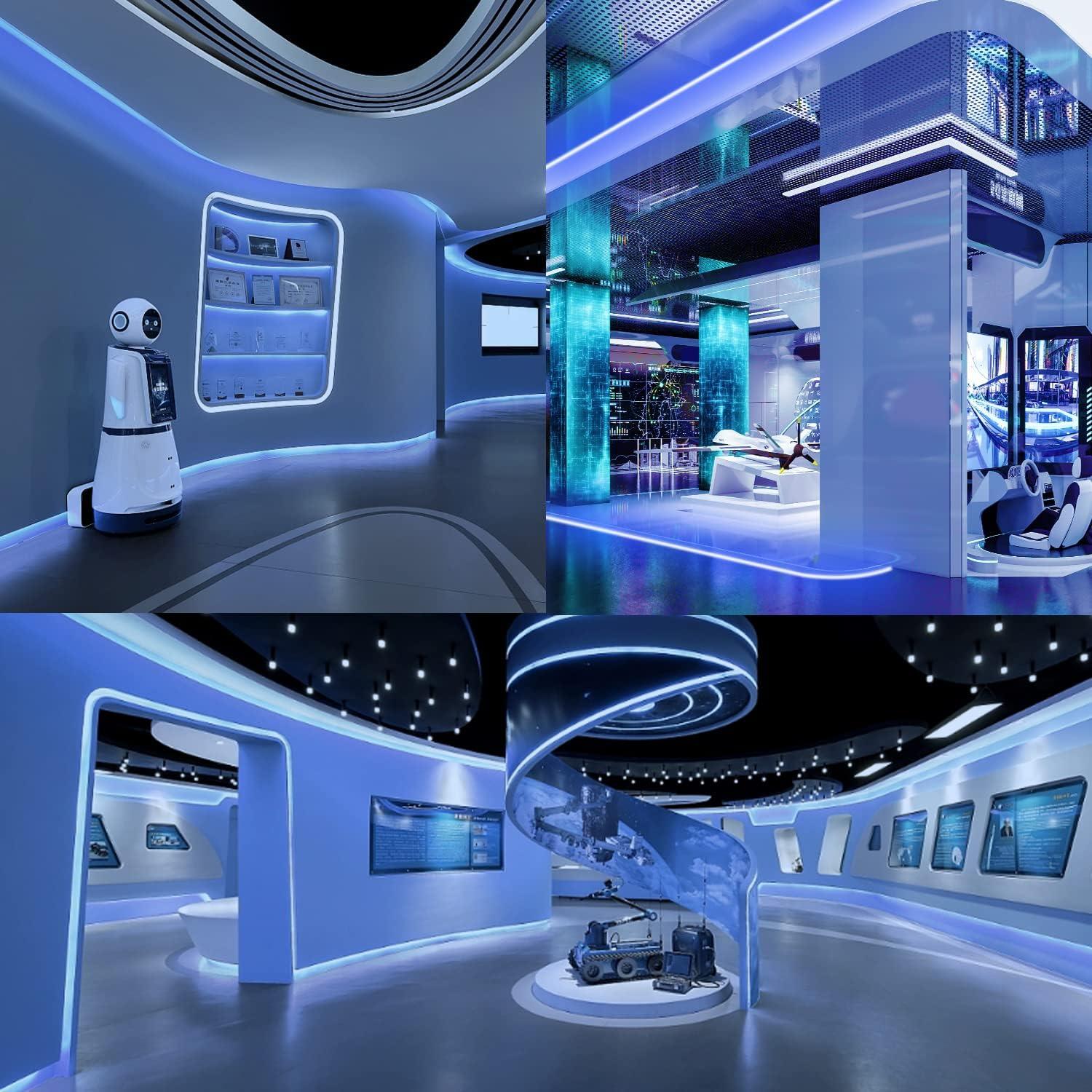 Luces de Cuerda de Neón 3m 110V LED Azul Impermeable