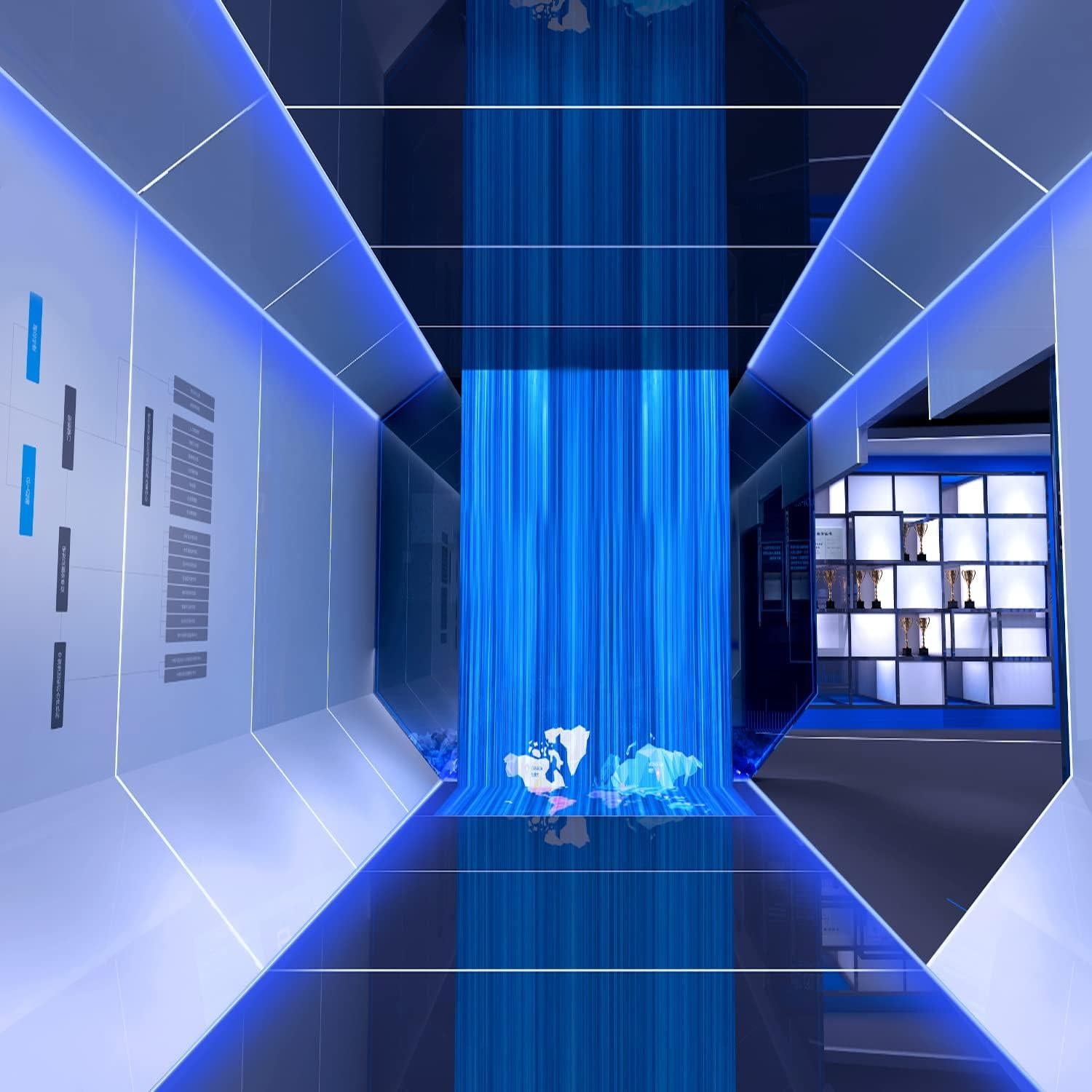 Luces de Cuerda de Neón 3m 110V LED Azul Impermeable