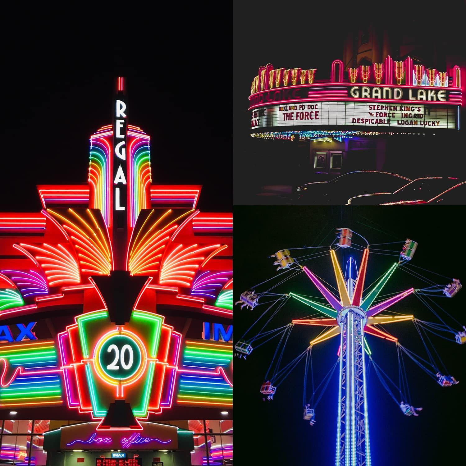 Luces de Cuerda de Neón 3m 110V LED Azul Impermeable