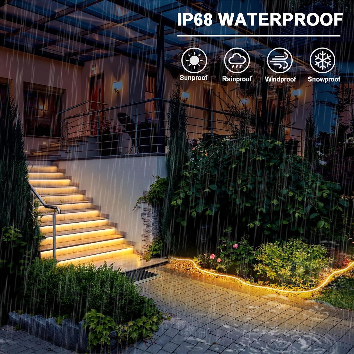 Luces de Cuerda Echosari 16m RGB a Pilas con Control Remoto