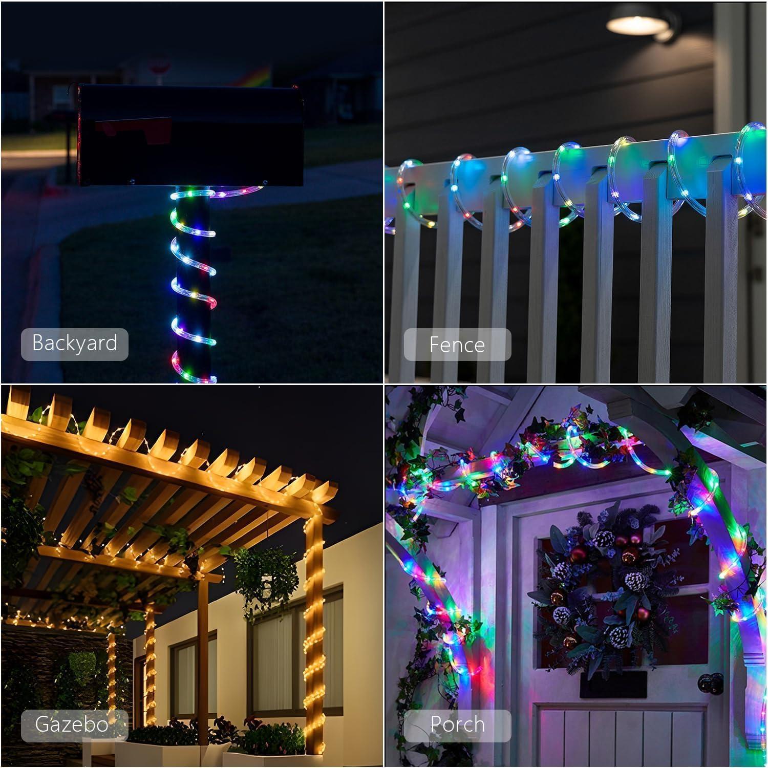 Luces de Cuerda Echosari 16m RGB a Pilas con Control Remoto