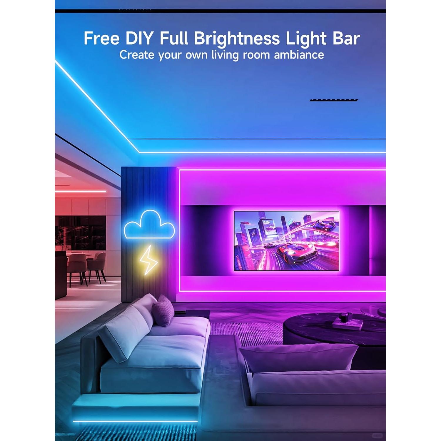 Luces de Cuerda LED Neón GIPOYENT 5m RGB Impermeables