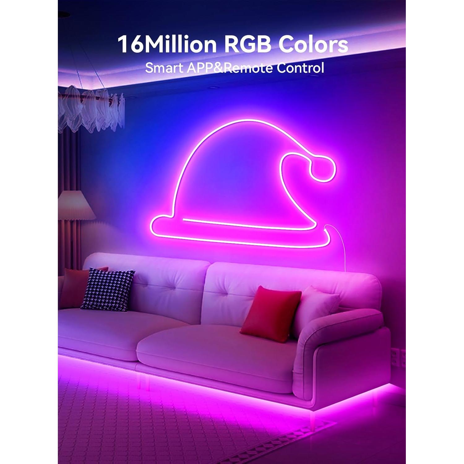 Luces de Cuerda LED Neón GIPOYENT 5m RGB Impermeables