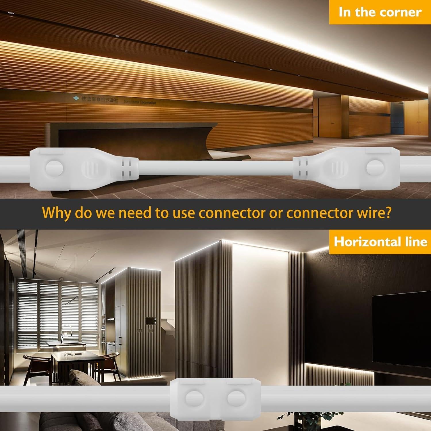 Conector y Cables para Luz de Neón COB HRG 0.14m