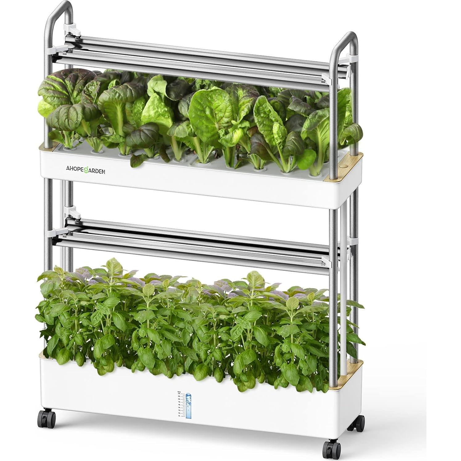 Kit Hidropónico Ahopegarden 60 Cápsulas con Luz LED