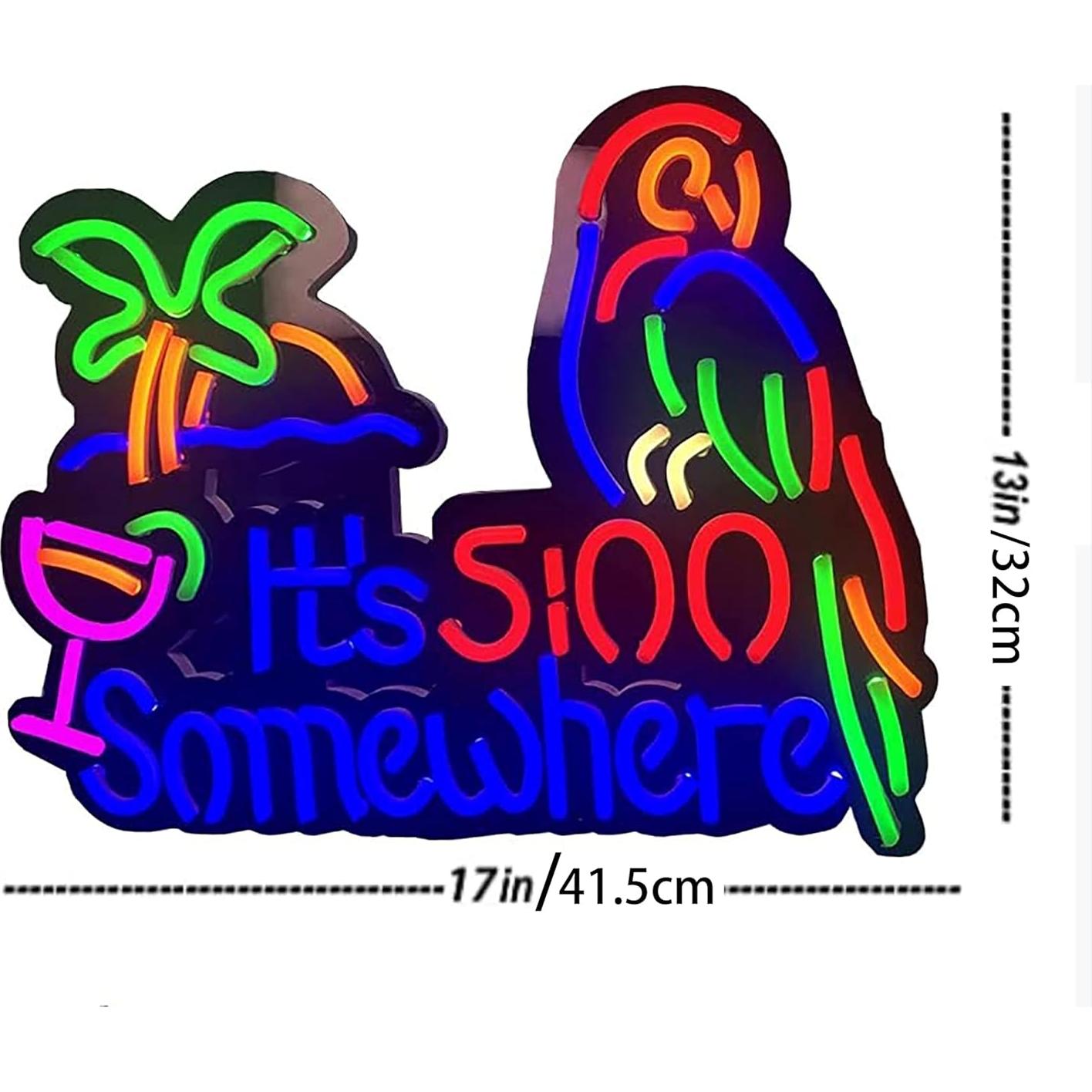 Letrero de Neón LED Personalizado LDGJ - Son las 5 en algún lugar